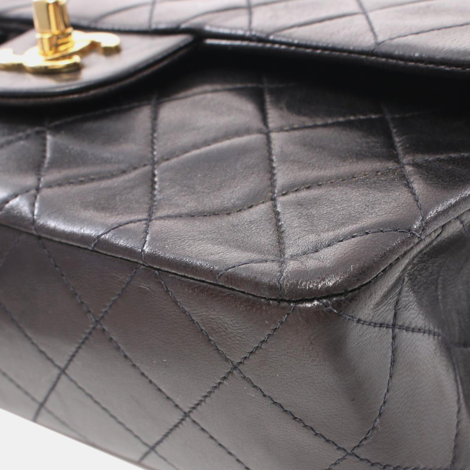Chanel Black Small Classic Lambskin Double Flap 
