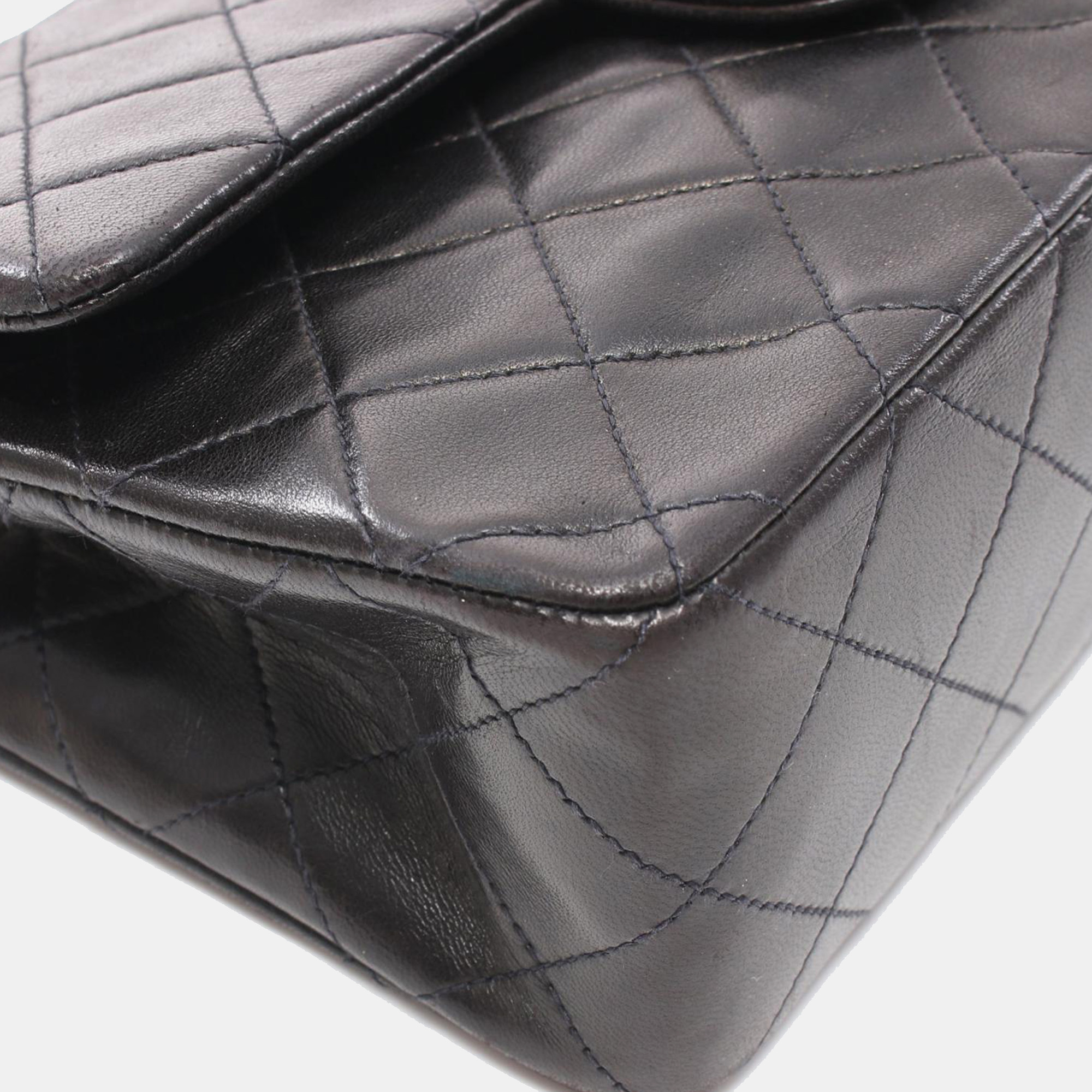 Chanel Black Small Classic Lambskin Double Flap 