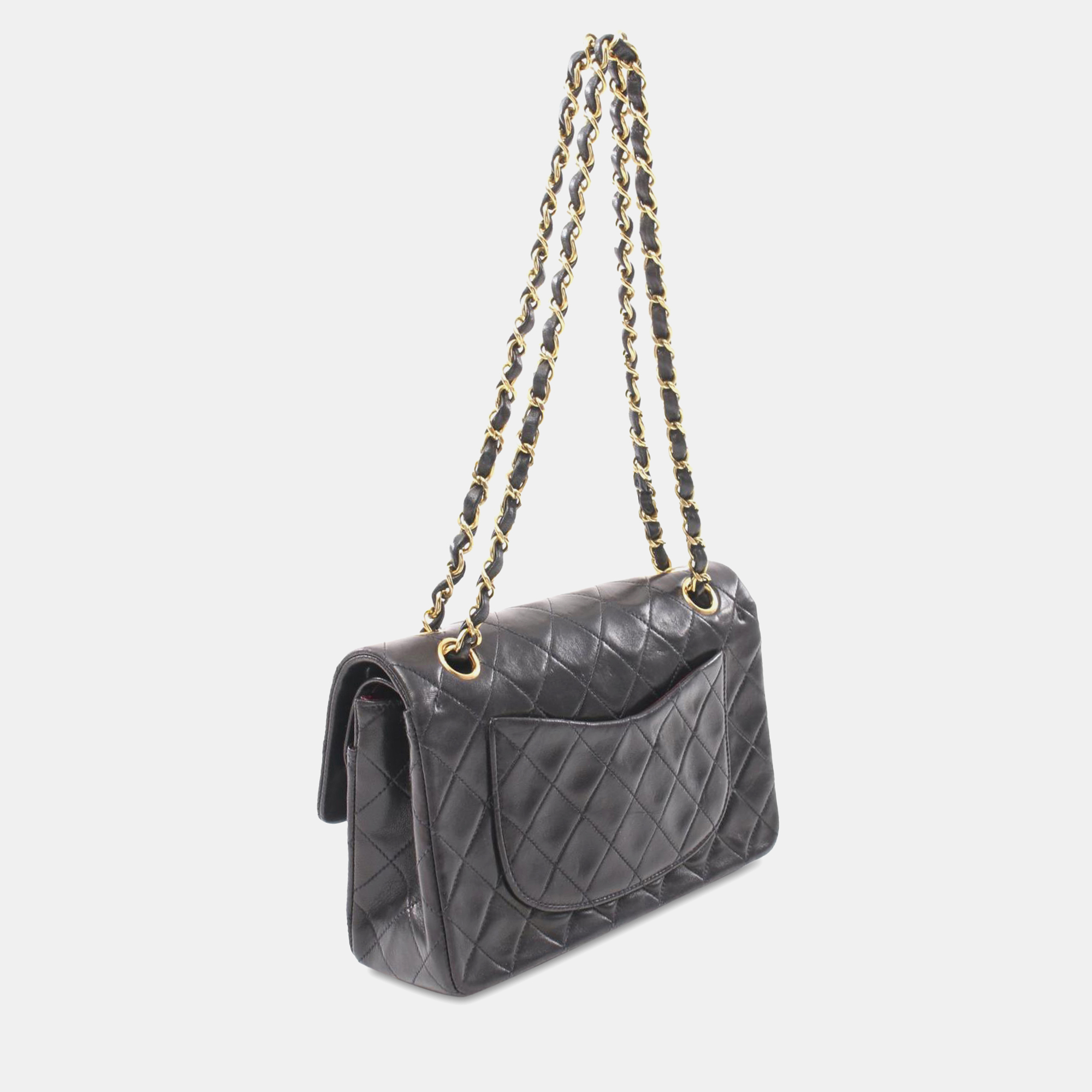 Chanel Black Small Classic Lambskin Double Flap 