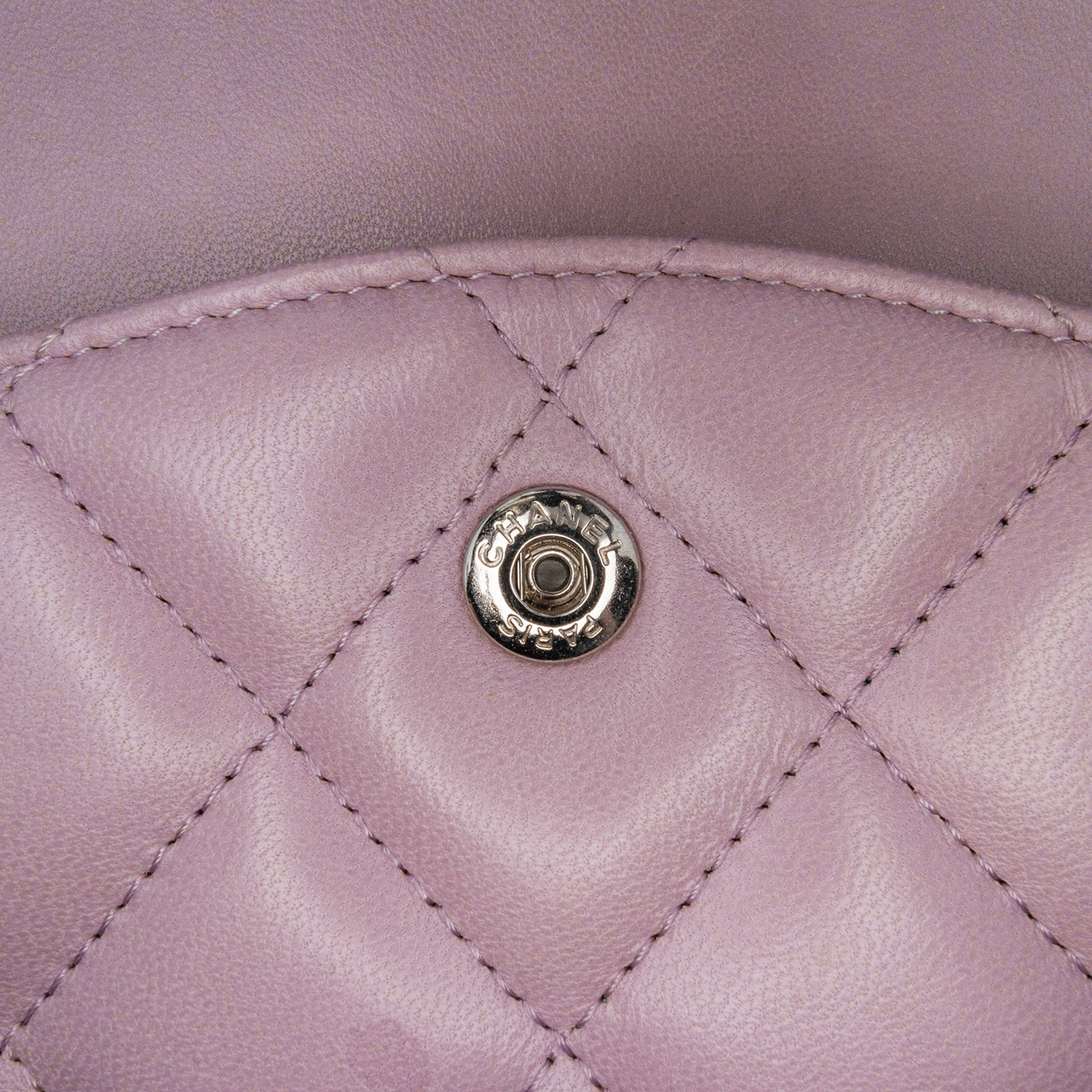 Chanel Purple Jumbo Classic Lambskin Double Flap 