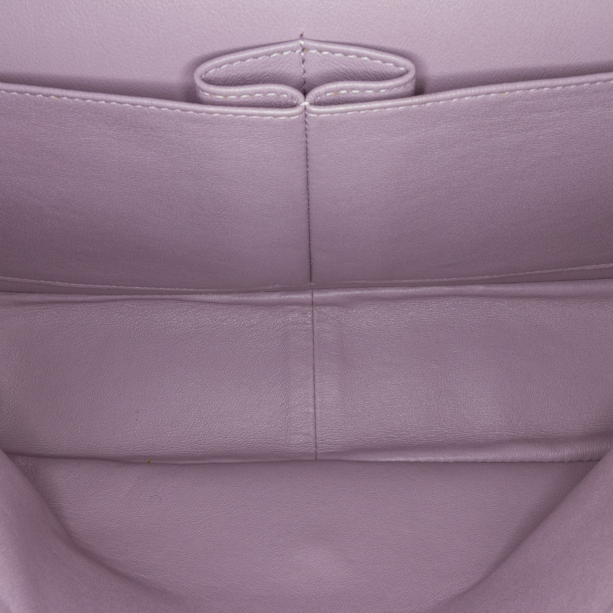 Chanel Purple Jumbo Classic Lambskin Double Flap 