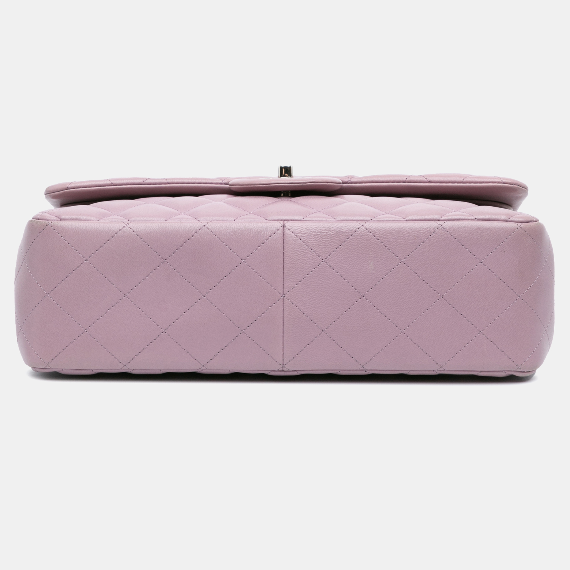 Chanel Purple Jumbo Classic Lambskin Double Flap 