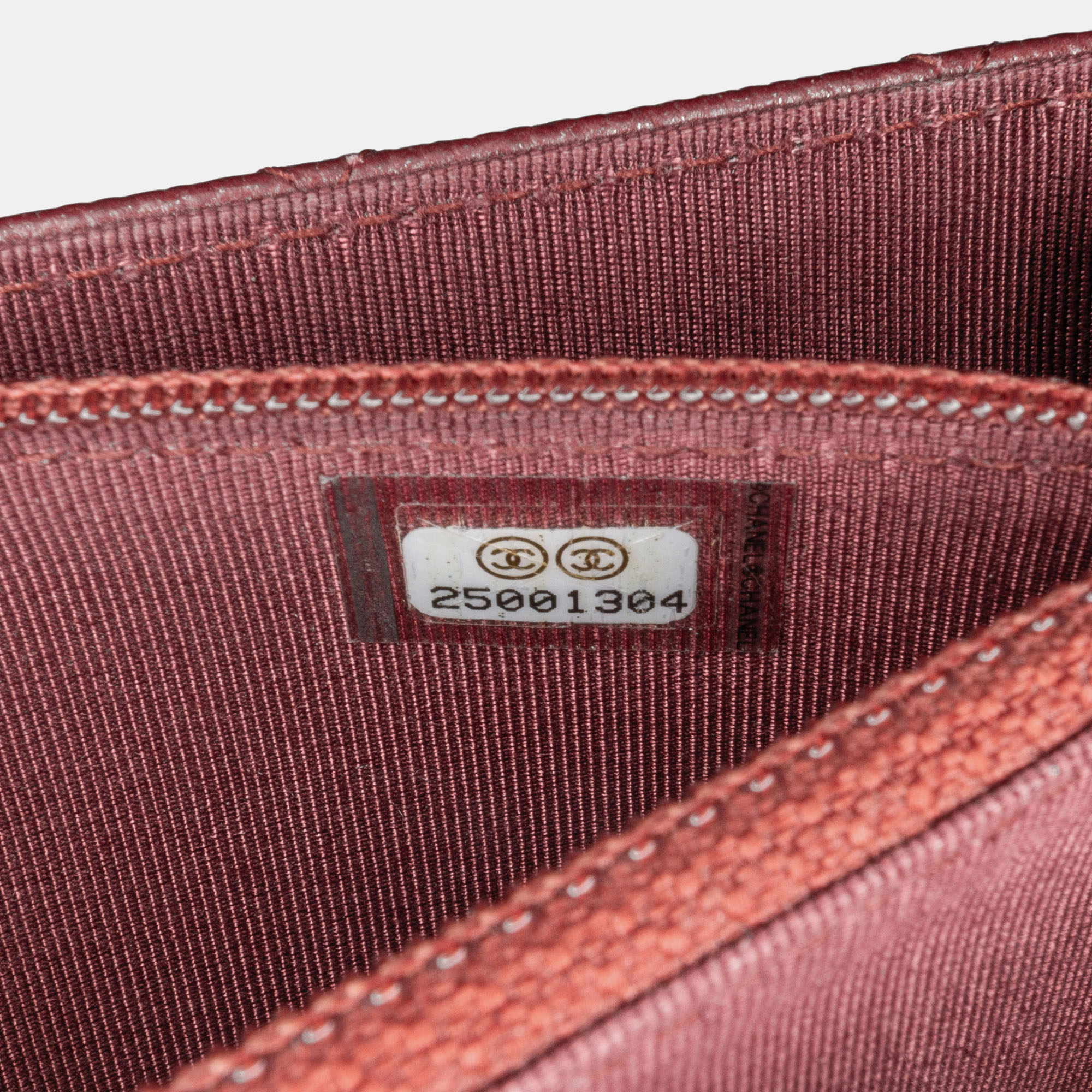 Chanel Red Quilted Caviar Square Wallet on Chain 