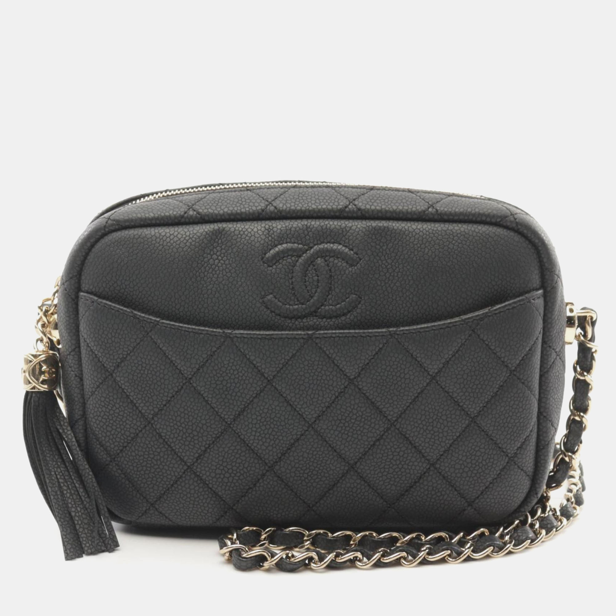 

Chanel Black Leather Shoulder Bag