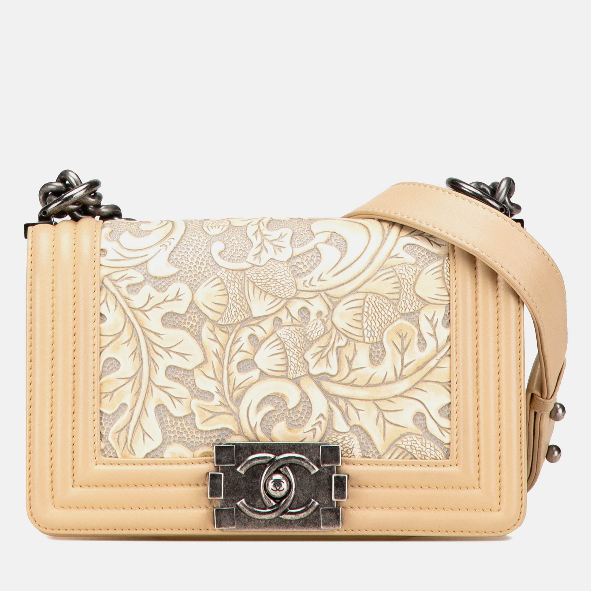

Chanel Beige Small Lambskin Cordoba Boy Flap