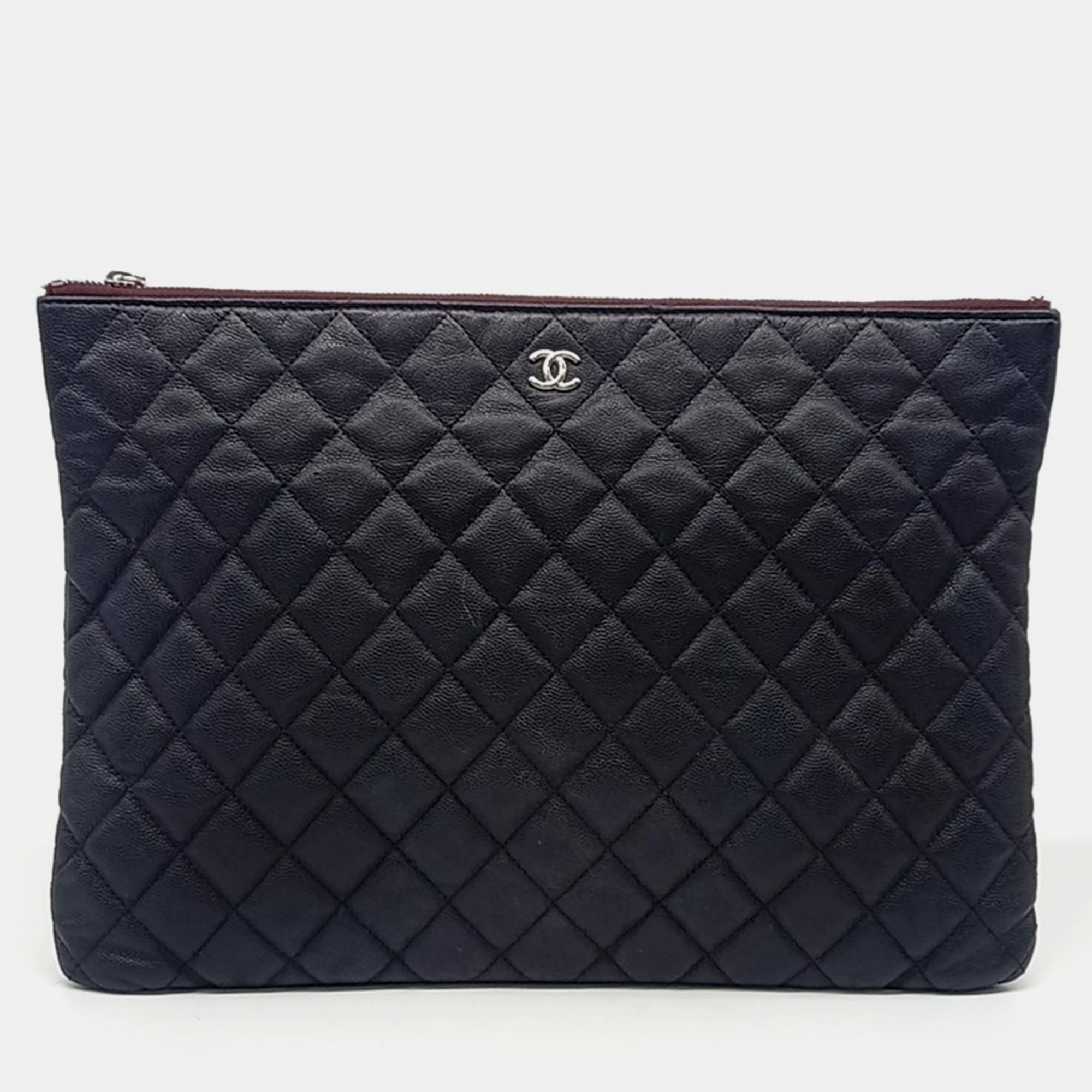

Chanel Black Leather Large Clutch