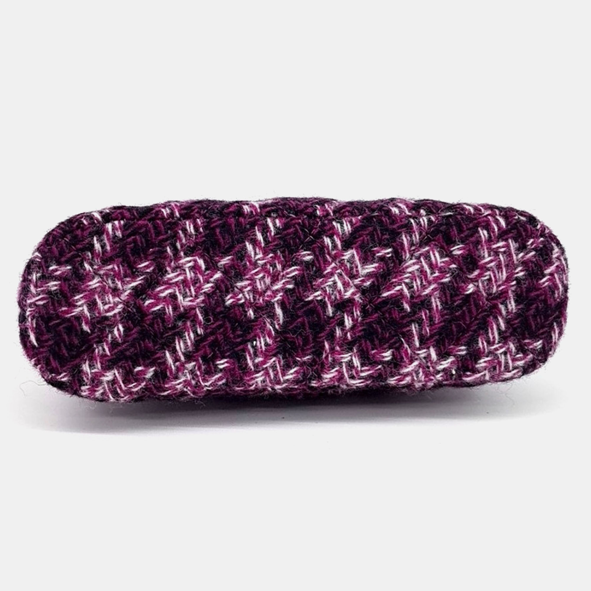 Chanel Purple Tweed mini chain Crossbody bag 