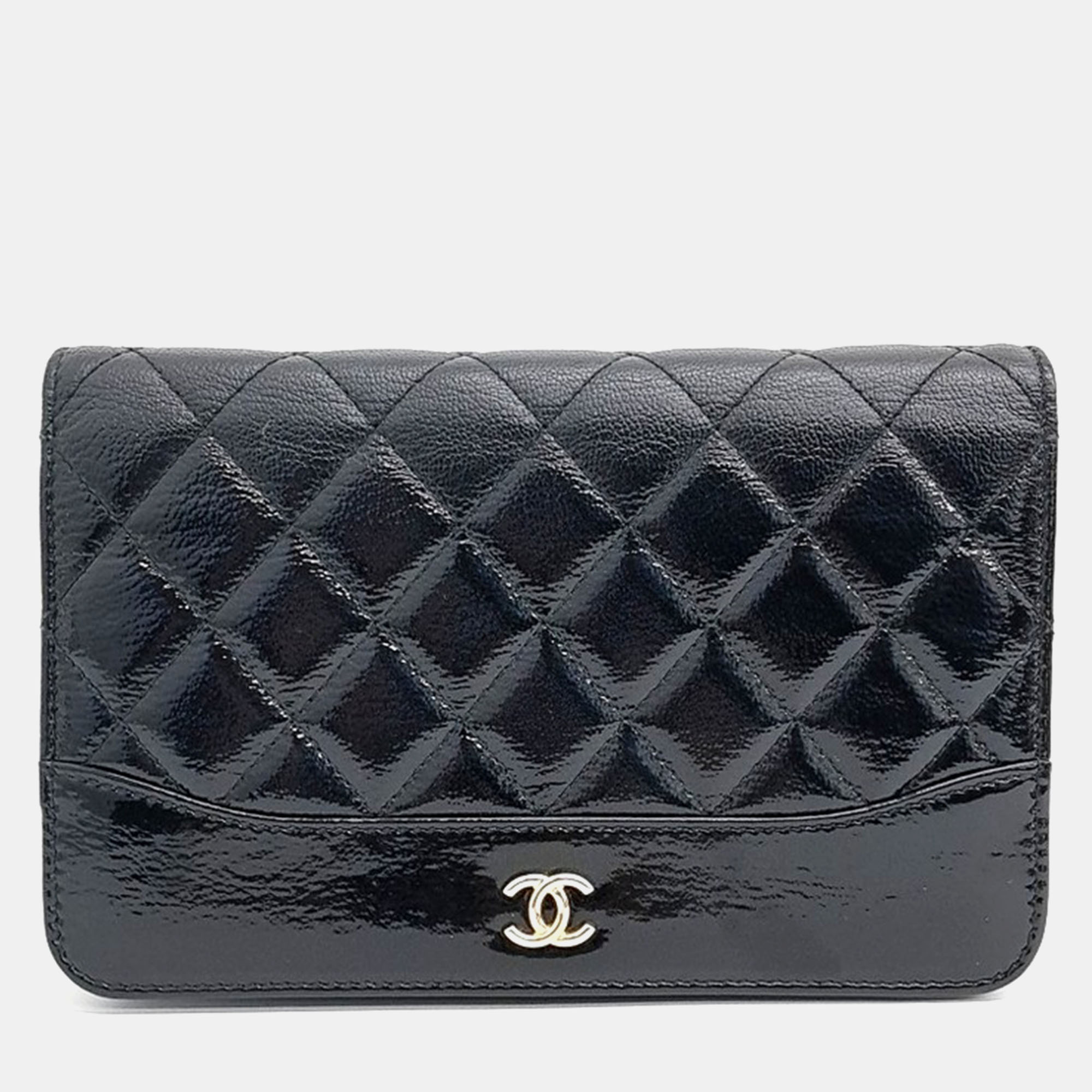 

Chanel Black Leather Gabrielle WOC Mini Crossbody Bag