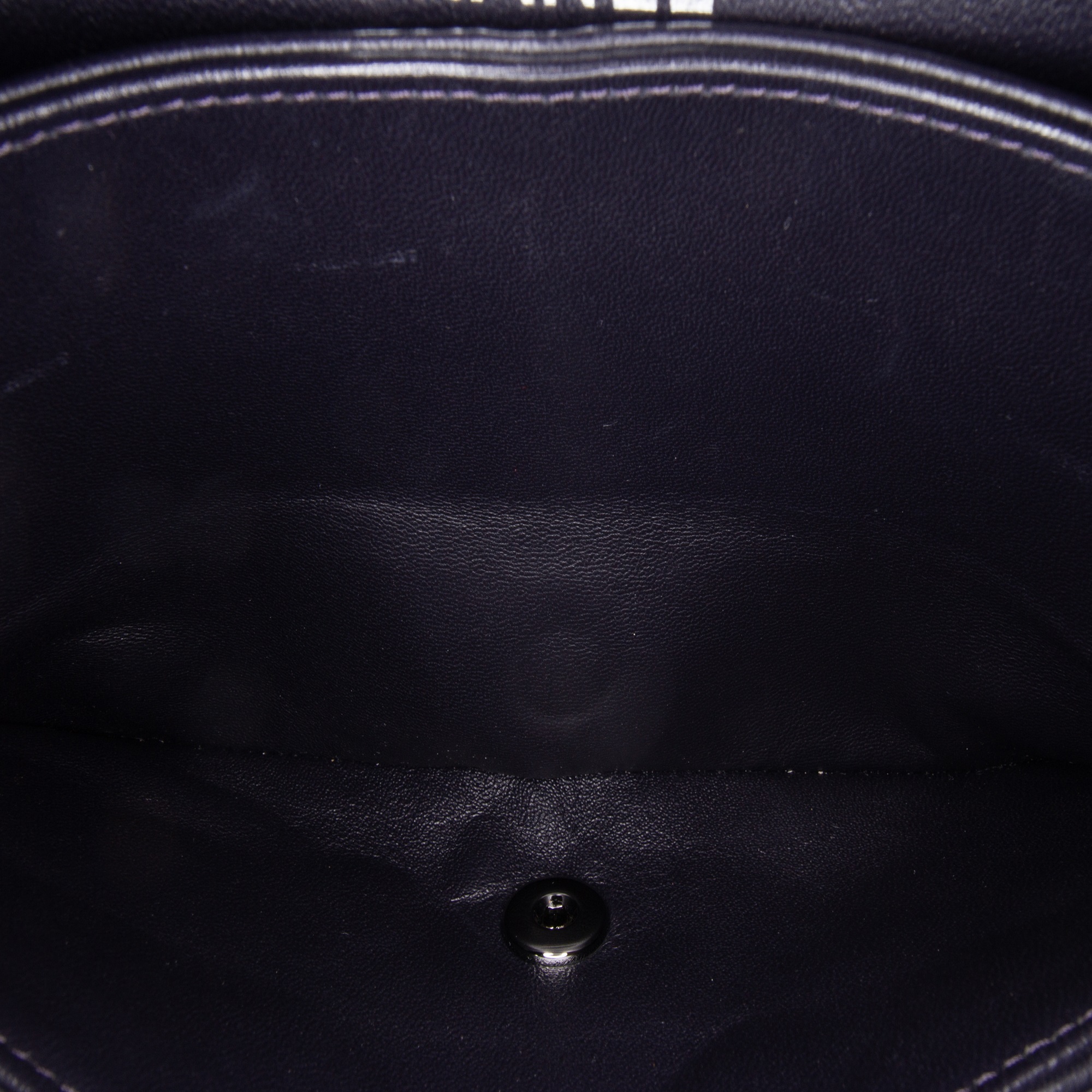 Chanel Navy Blue Medium Classic Lambskin Double Flap 