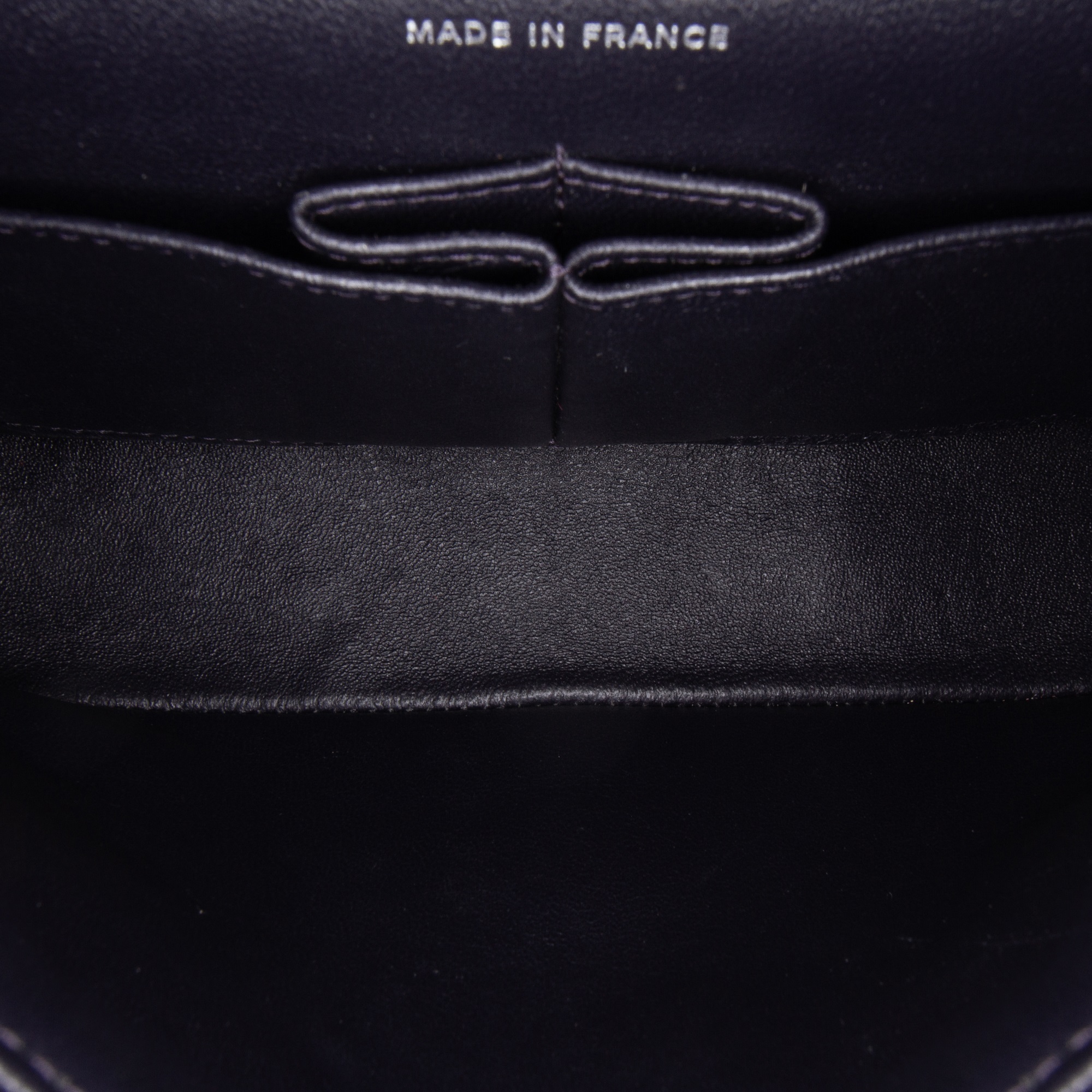 Chanel Navy Blue Medium Classic Lambskin Double Flap 
