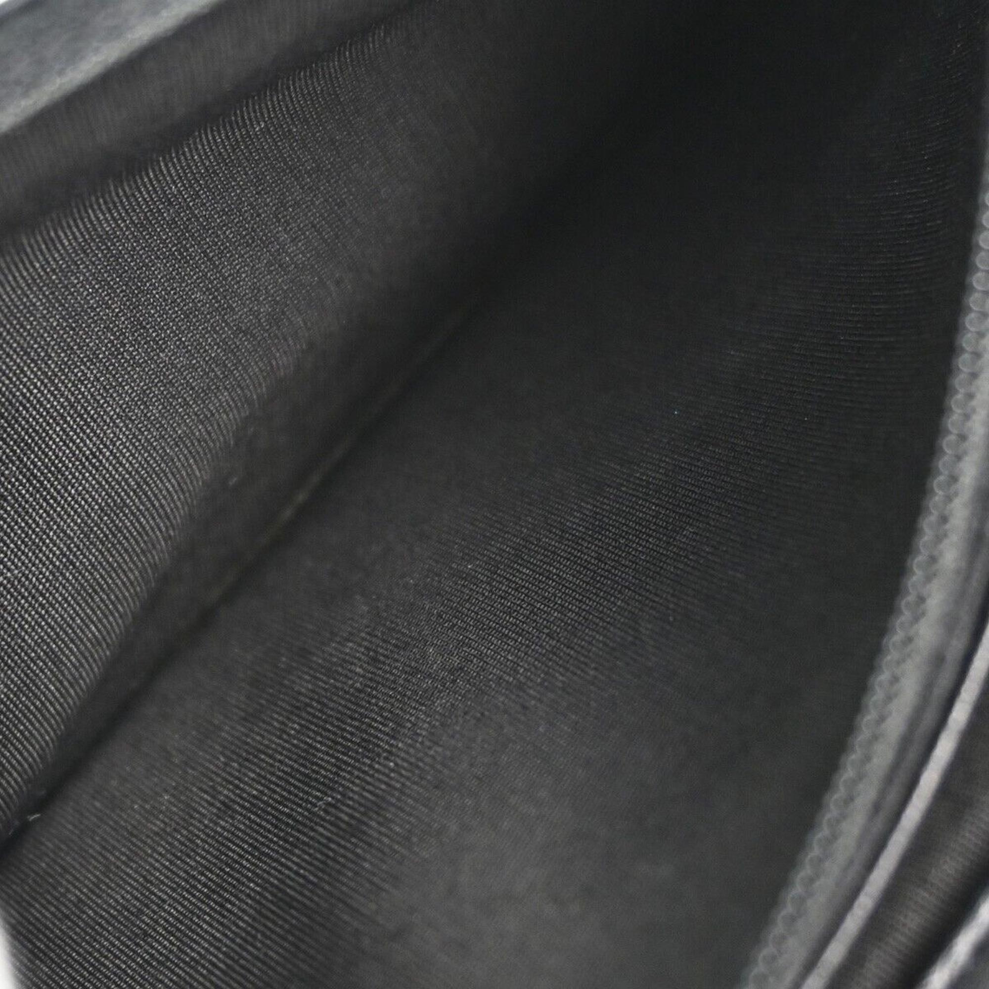 Chanel Black Calfskin CC Wallet On Chain 
