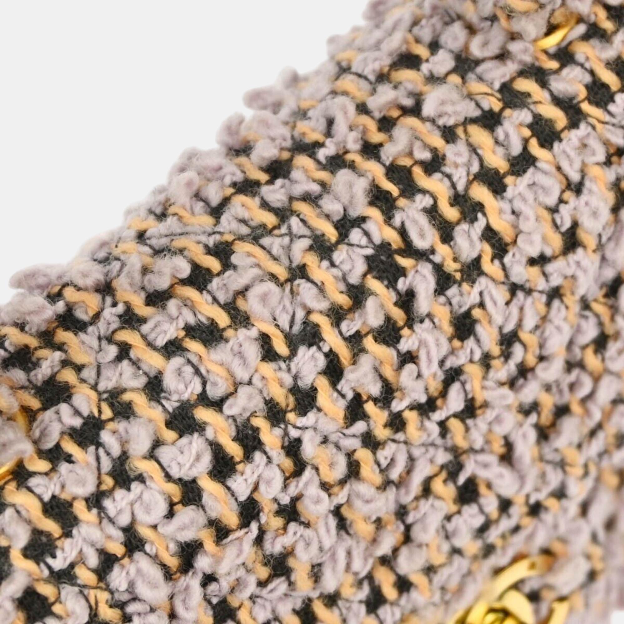 Chanel Multicolour Tweed Mini Square Handbag 