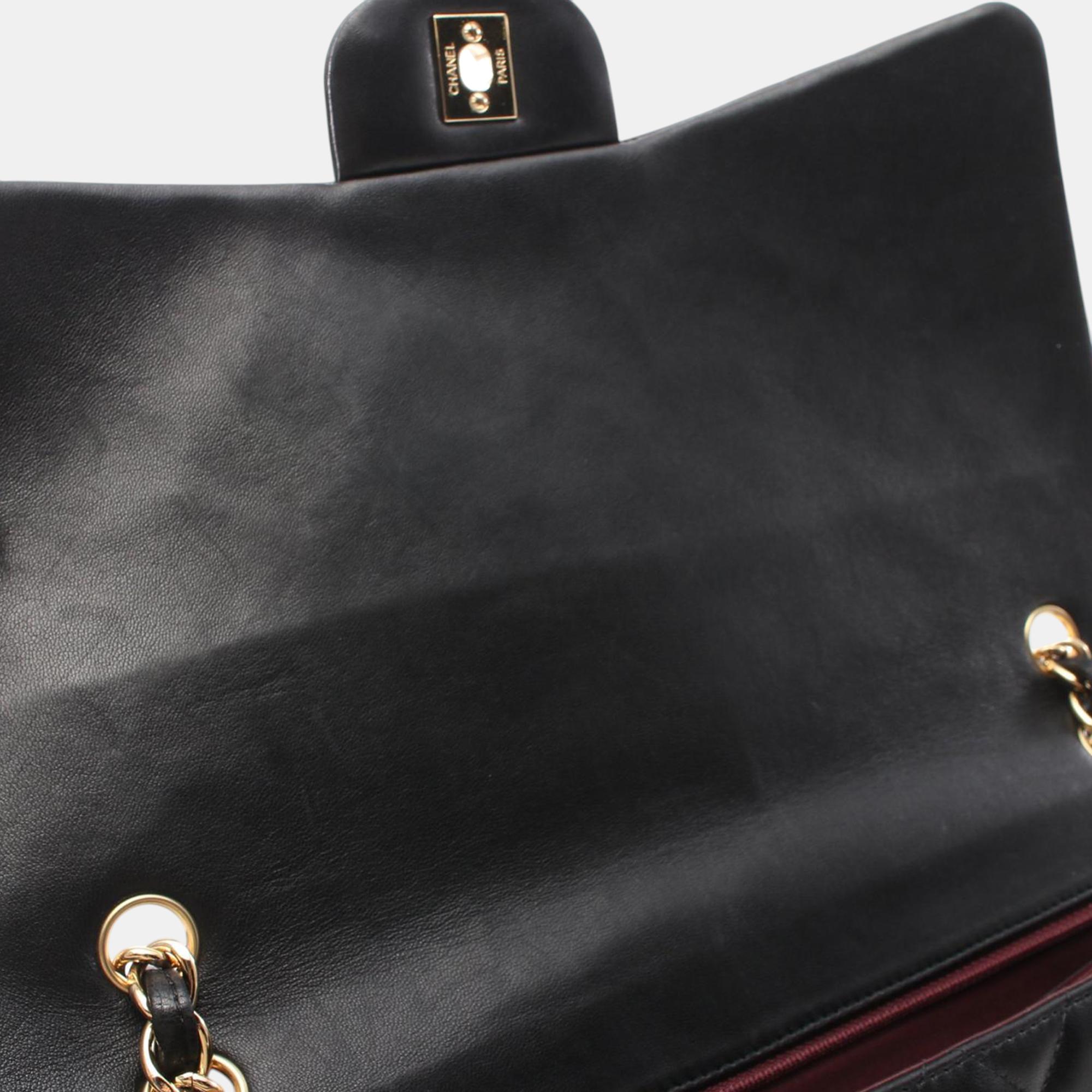 Chanel Black Maxi Classic Lambskin Single Flap 