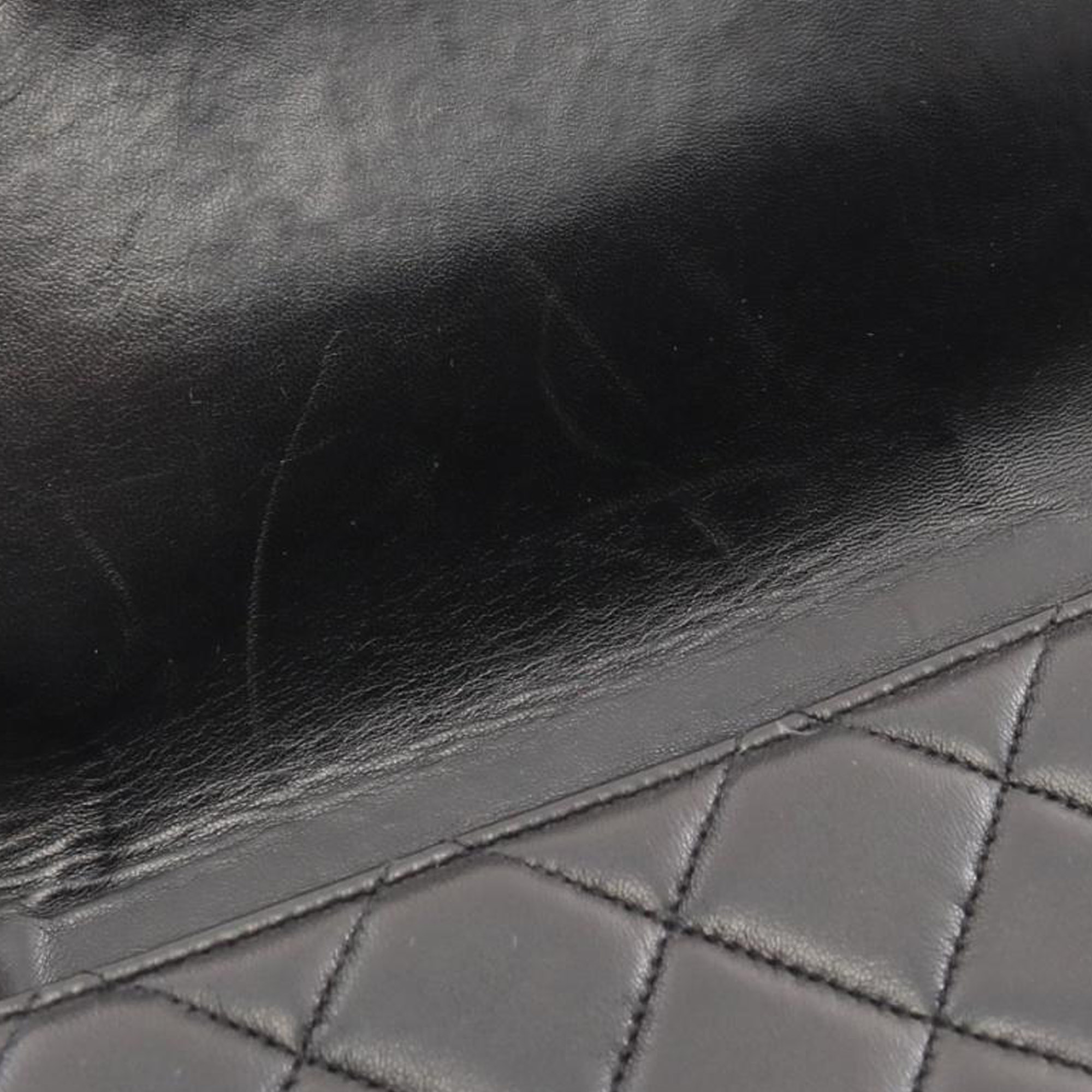 Chanel Black Jumbo Classic Lambskin Single Flap 