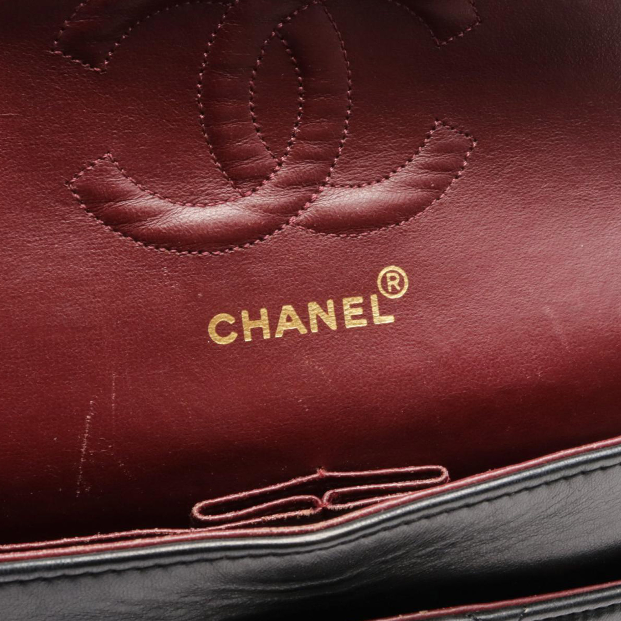 Chanel Black Medium Classic Lambskin Double Flap 