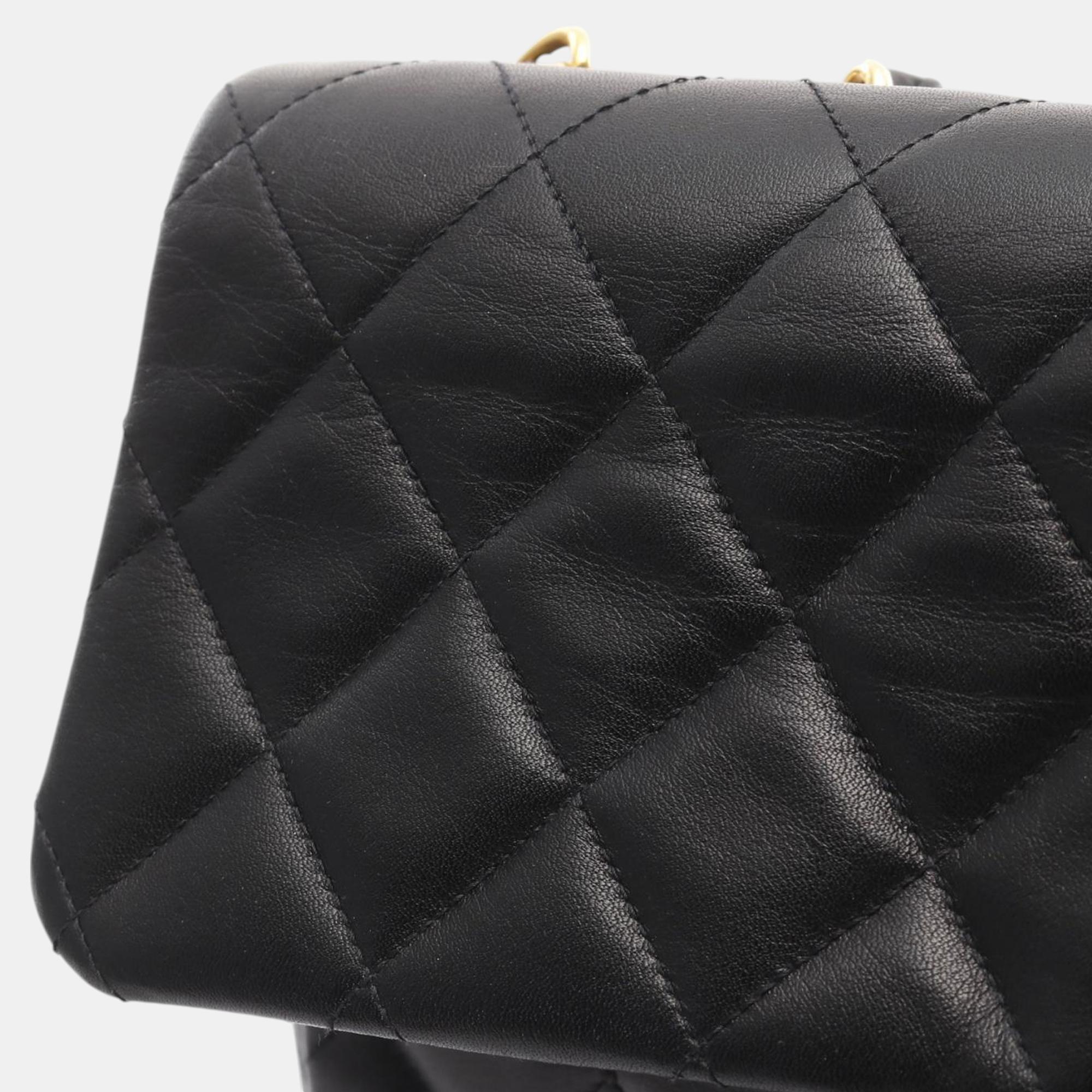 Chanel Black Maxi XL Classic Lambskin Single Flap 