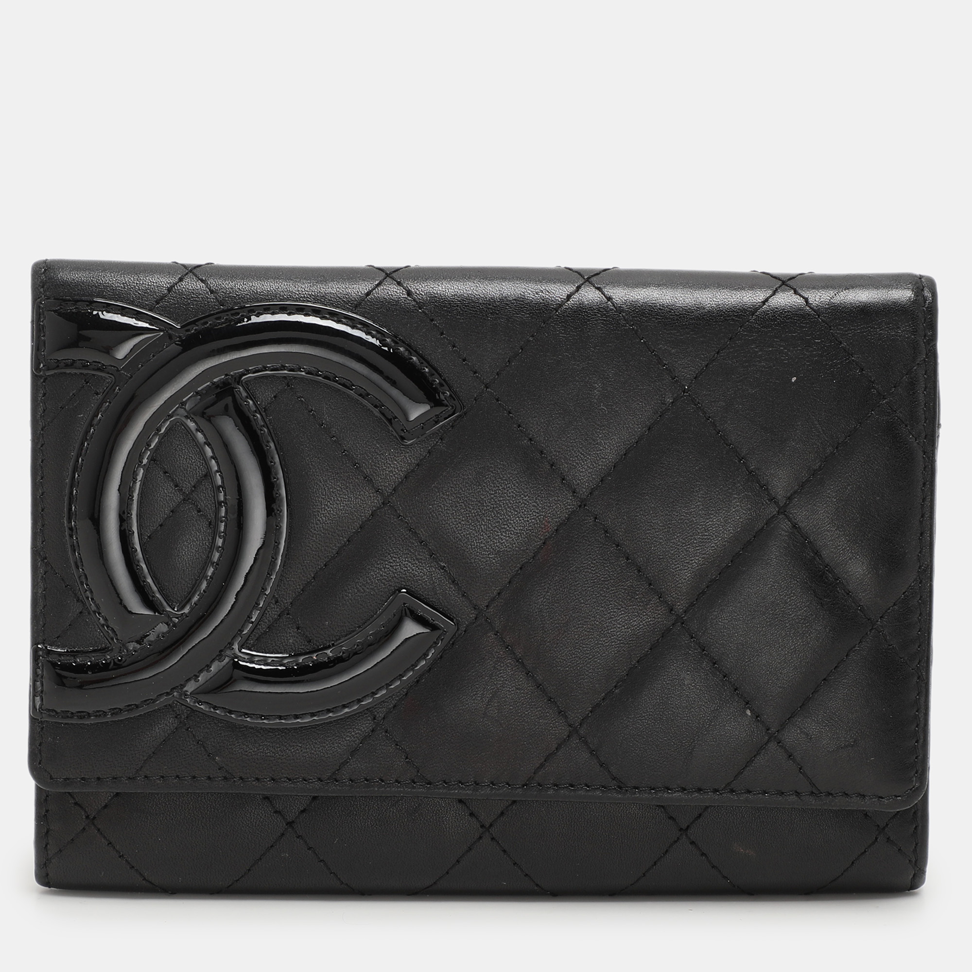 

Chanel Black Quilted Leather Cambon Ligne Wallet