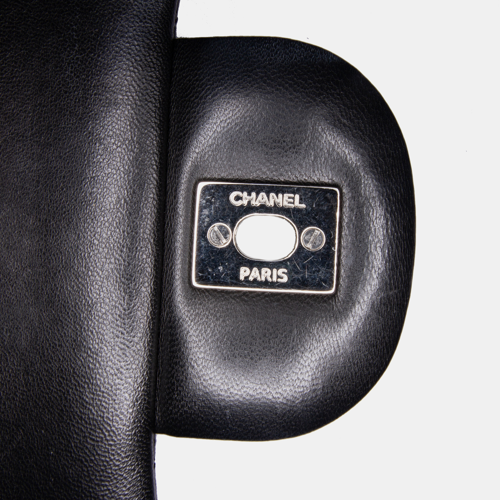 Chanel Black Jumbo Classic Lambskin Double Flap Bag 