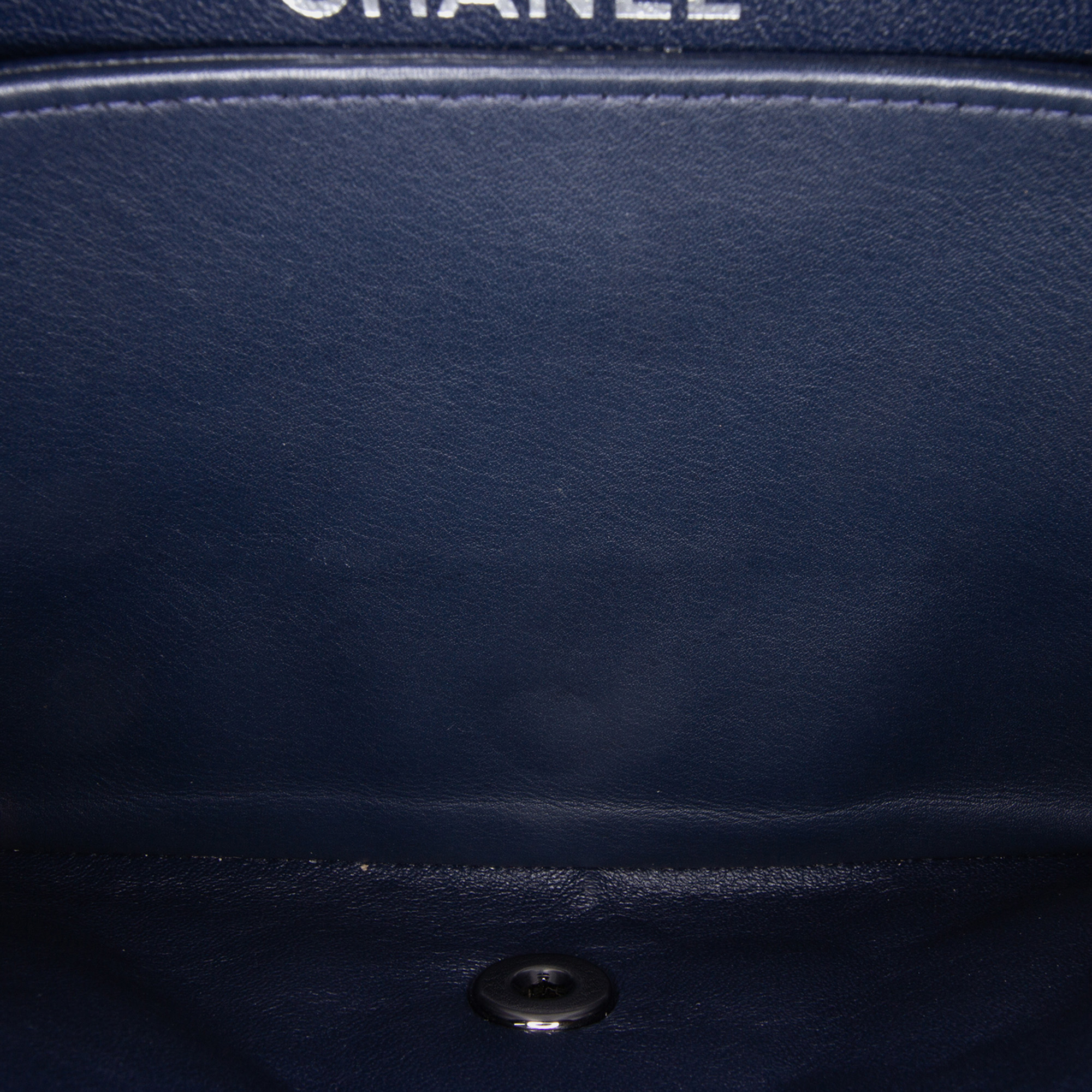 Chanel Blue Medium Classic Patent Double Flap 