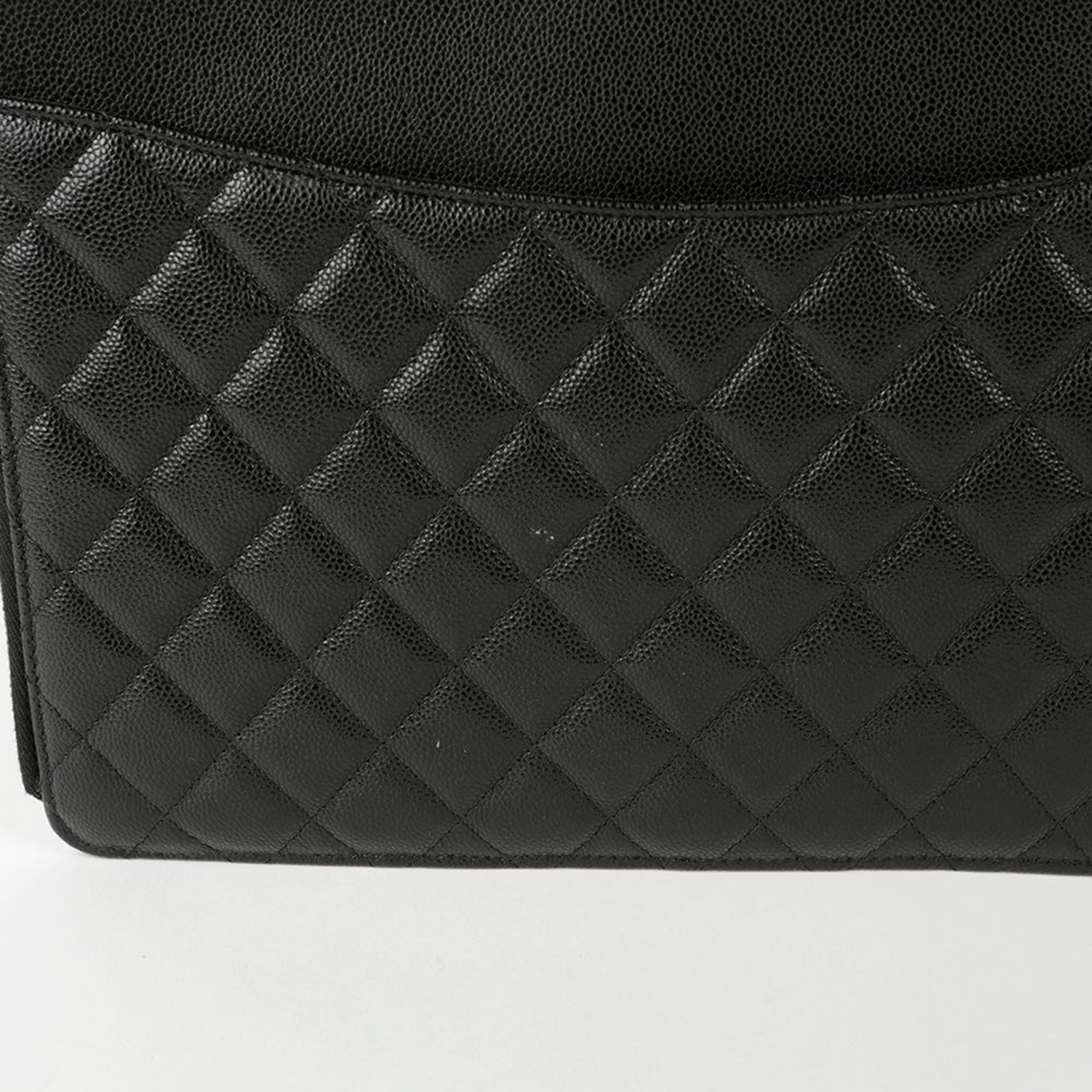 Chanel Caviar Skin Flap Clutch 