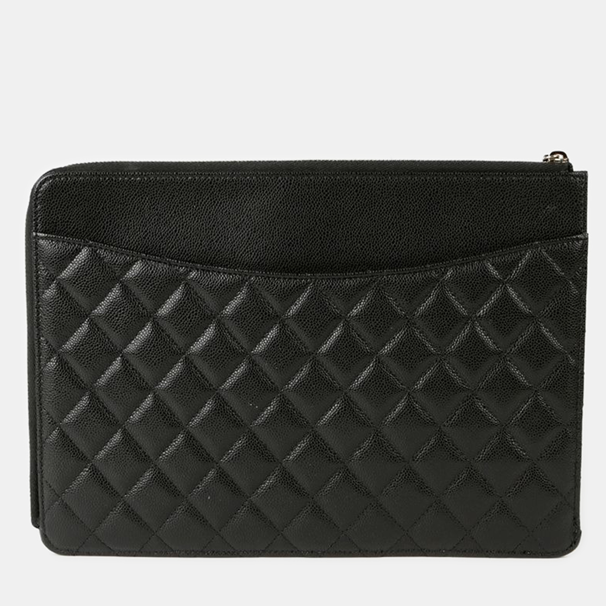 Chanel Caviar Skin Flap Clutch 