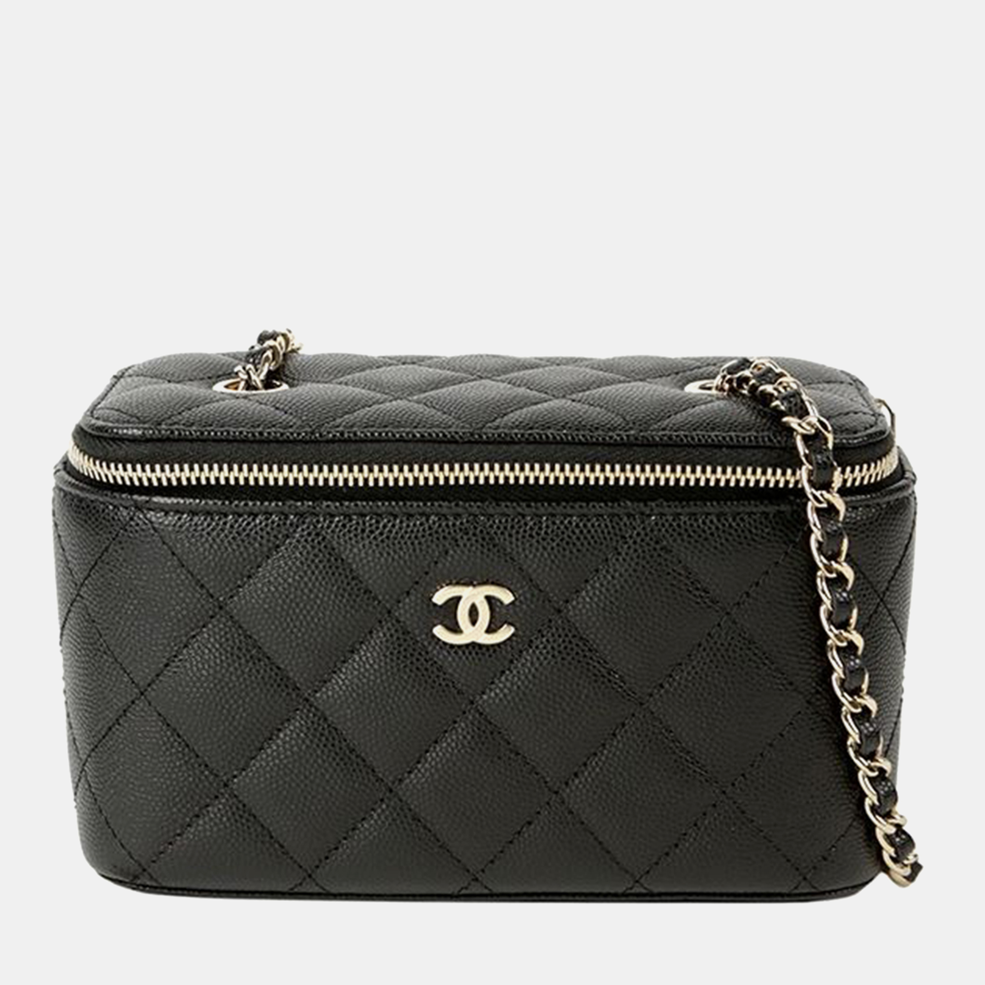 

Chanel Vanity Rectangular Shoulder Bag, Black