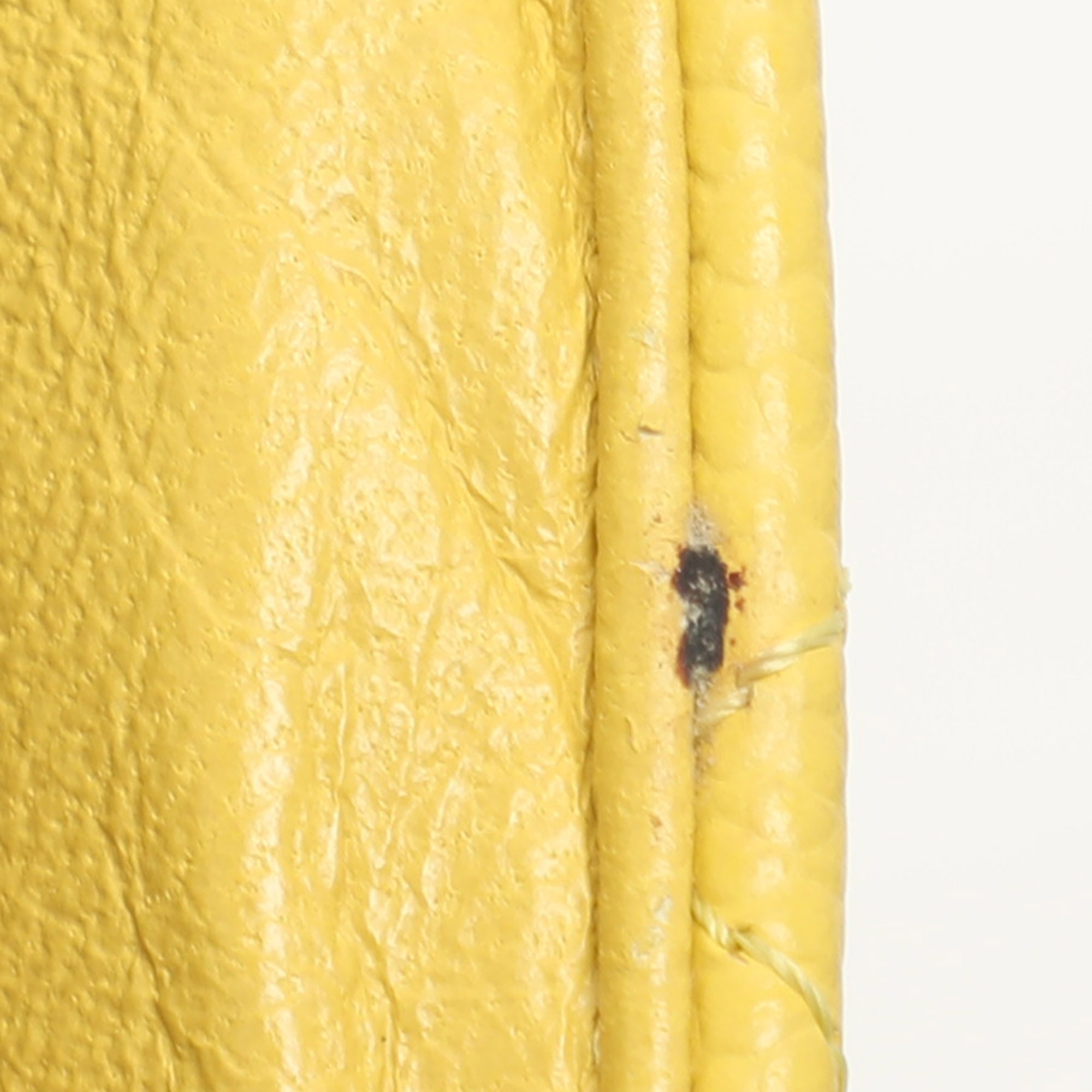 Chanel Yellow Quilted Leather Maxi Classic Single Flap Bag 
