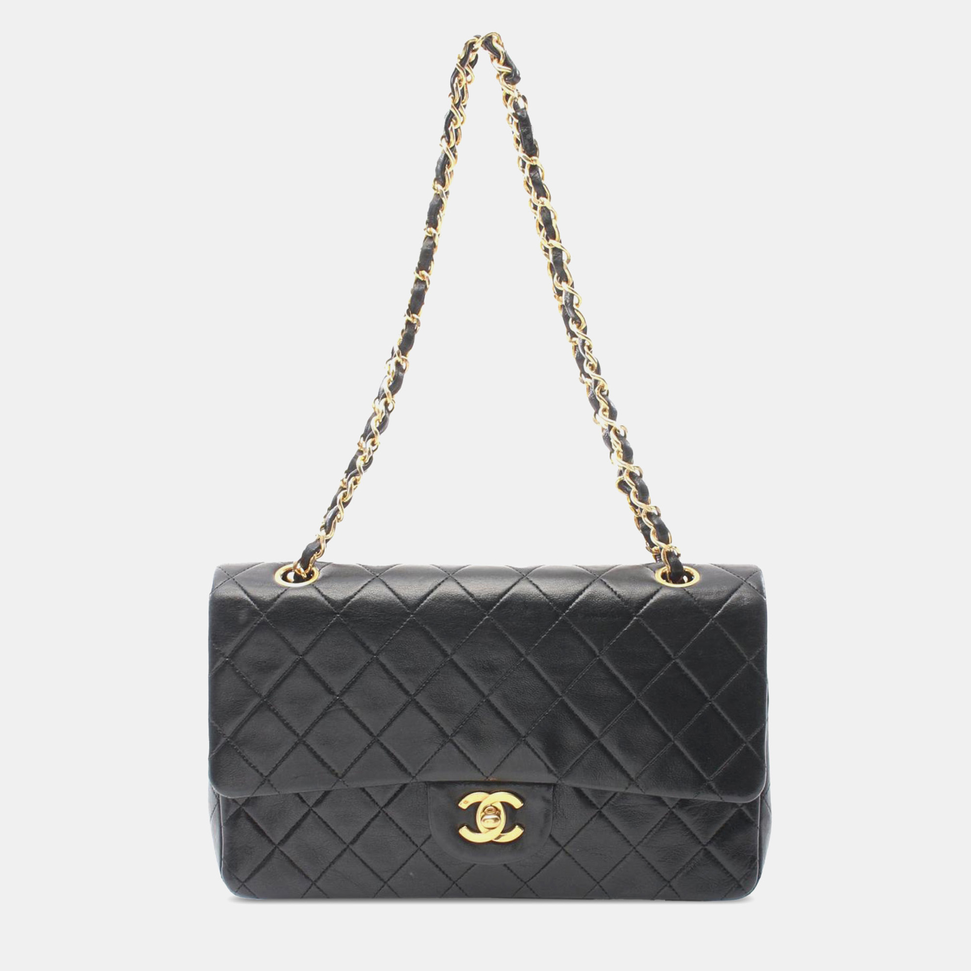 

Chanel Black Medium Classic Lambskin Double Flap