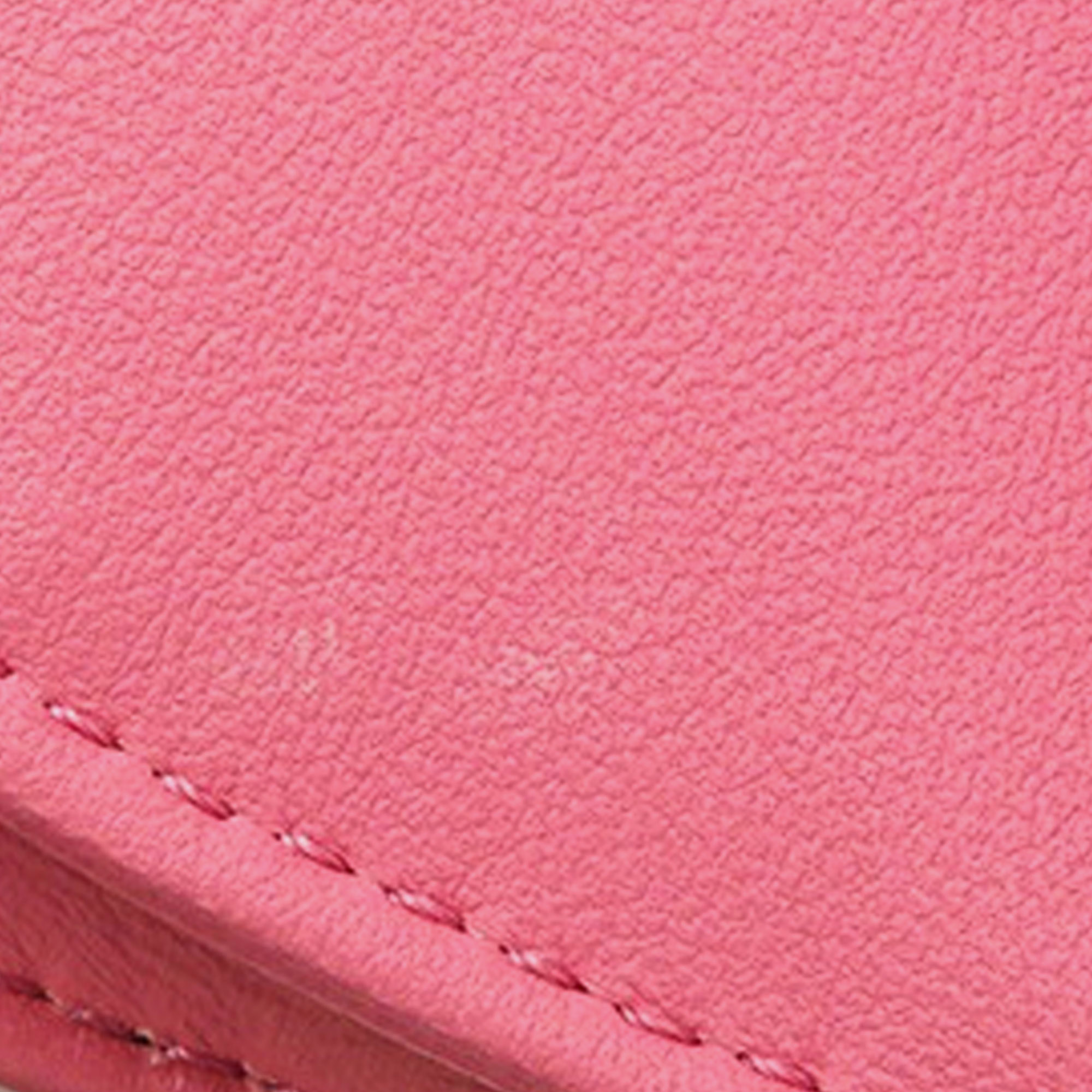 Chanel Pink Mini Quilted Caviar Top Handle Flap 