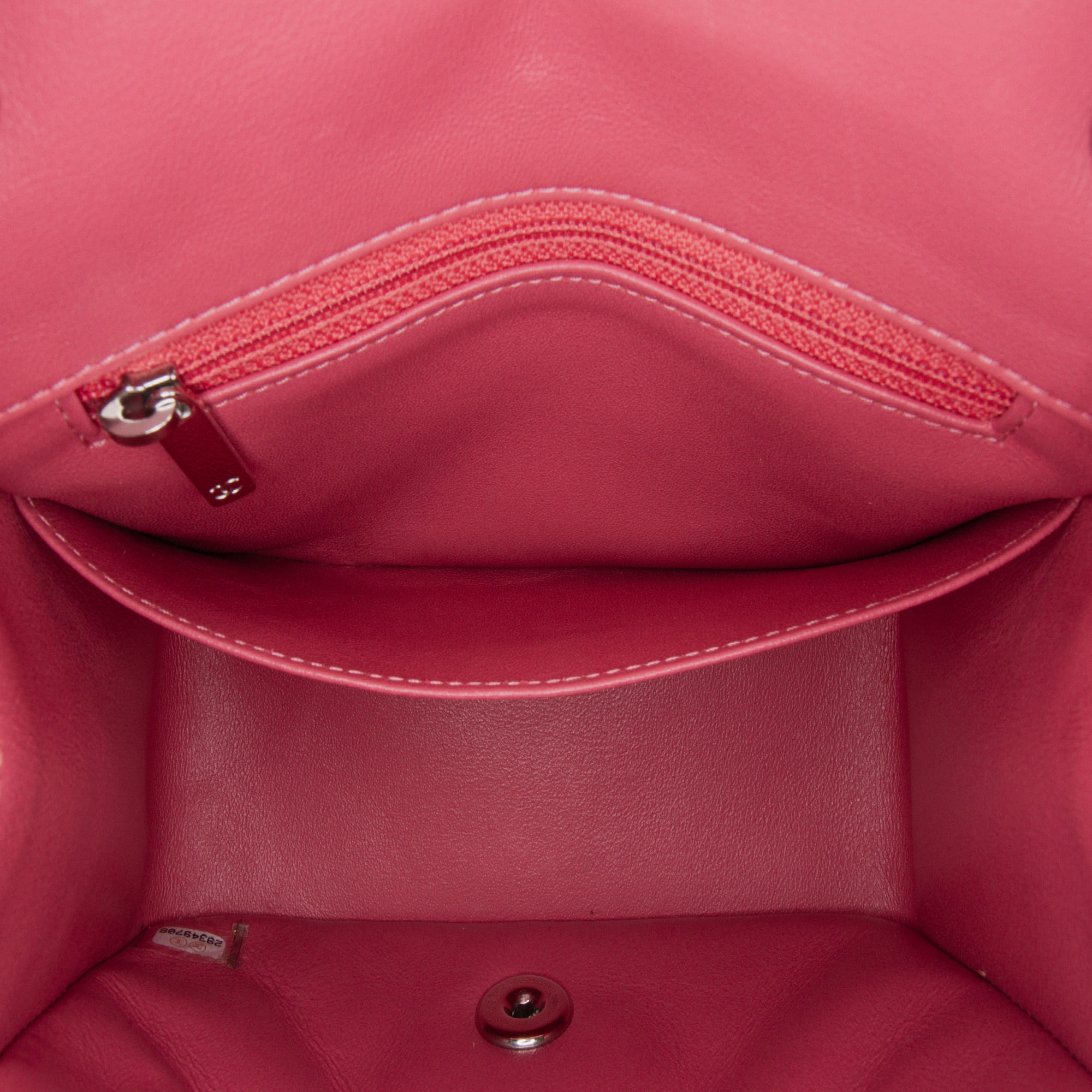 Chanel Pink Mini Square Classic Lambskin Single Flap 