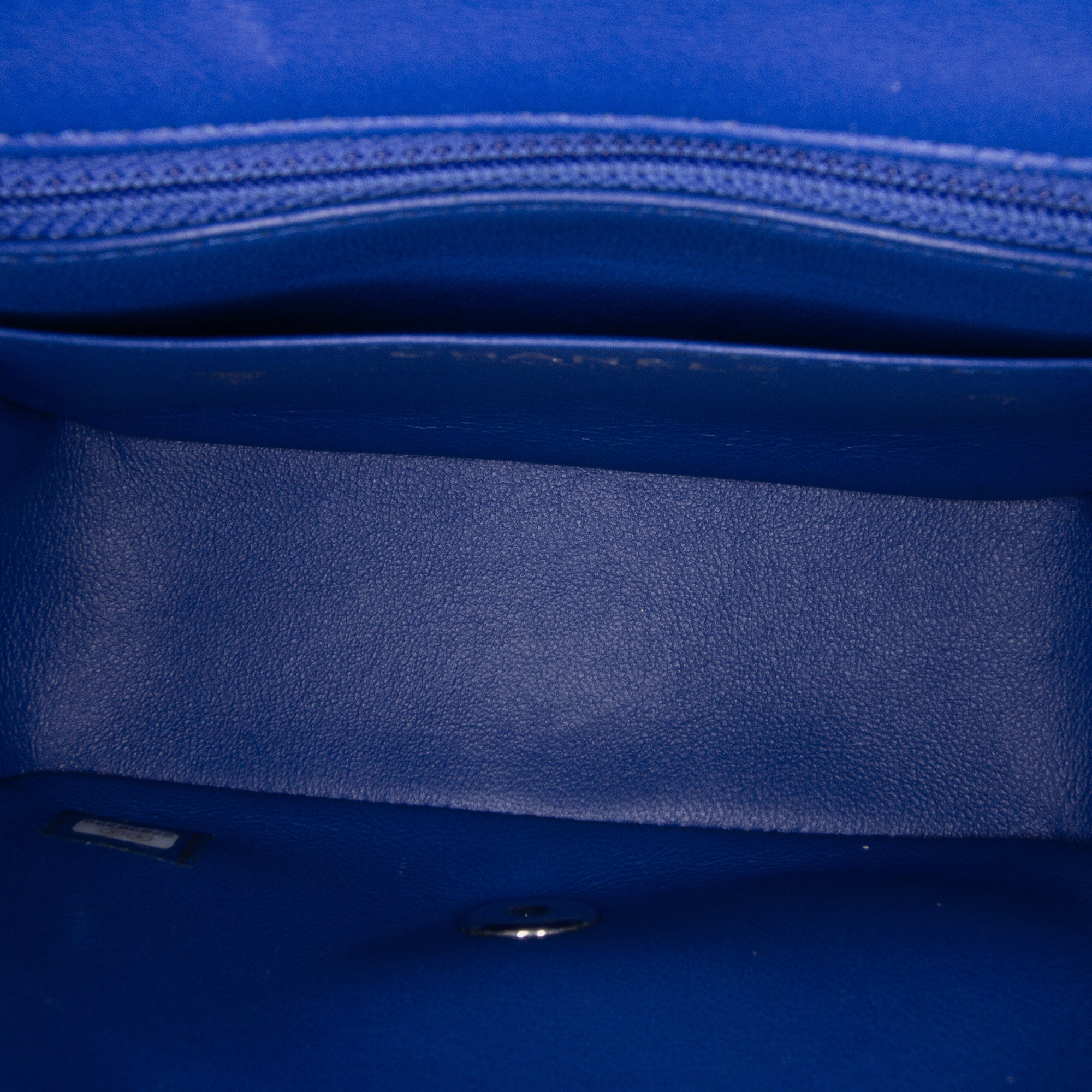 Chanel Blue Mini Square Classic Lambskin Single Flap 