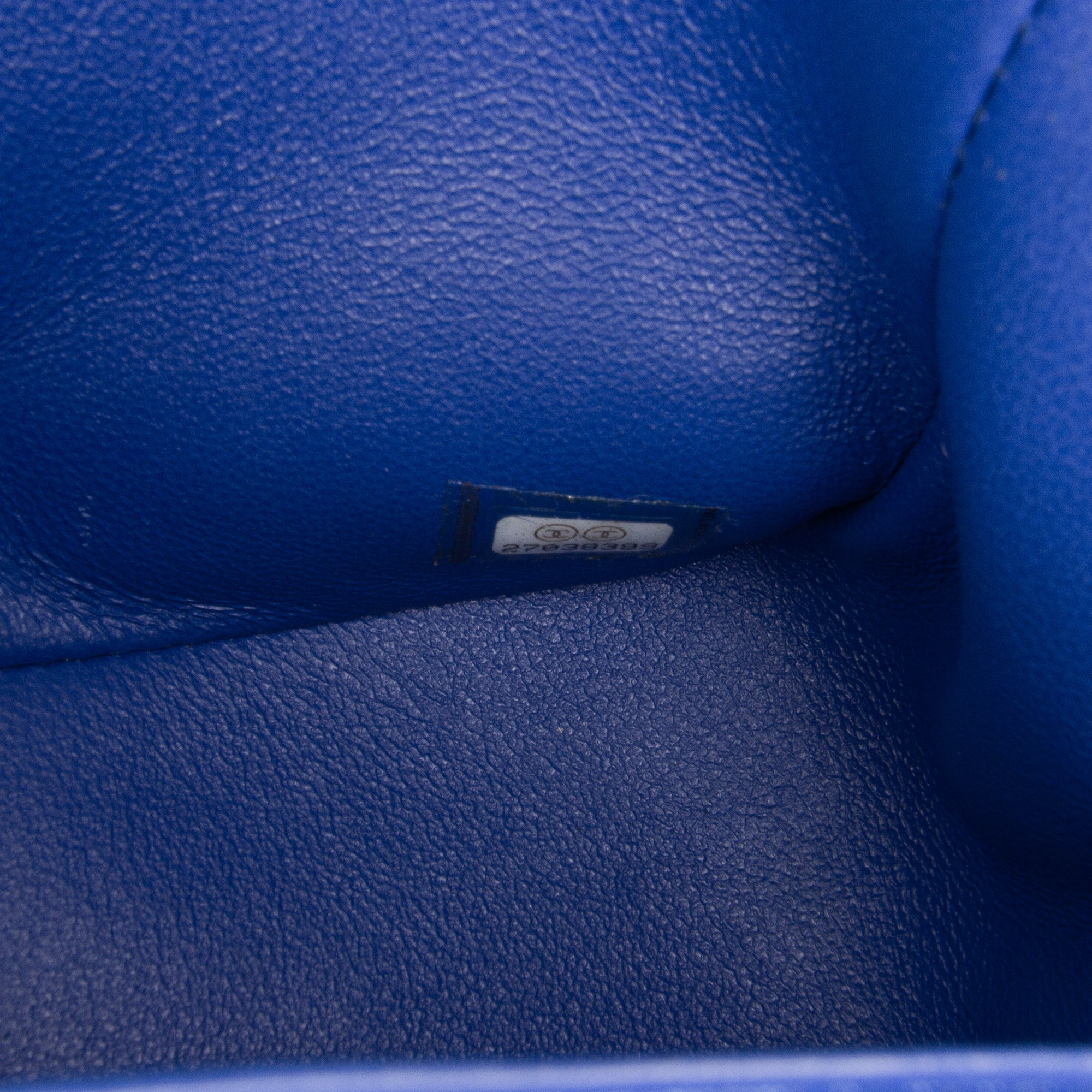 Chanel Blue Mini Square Classic Lambskin Single Flap 