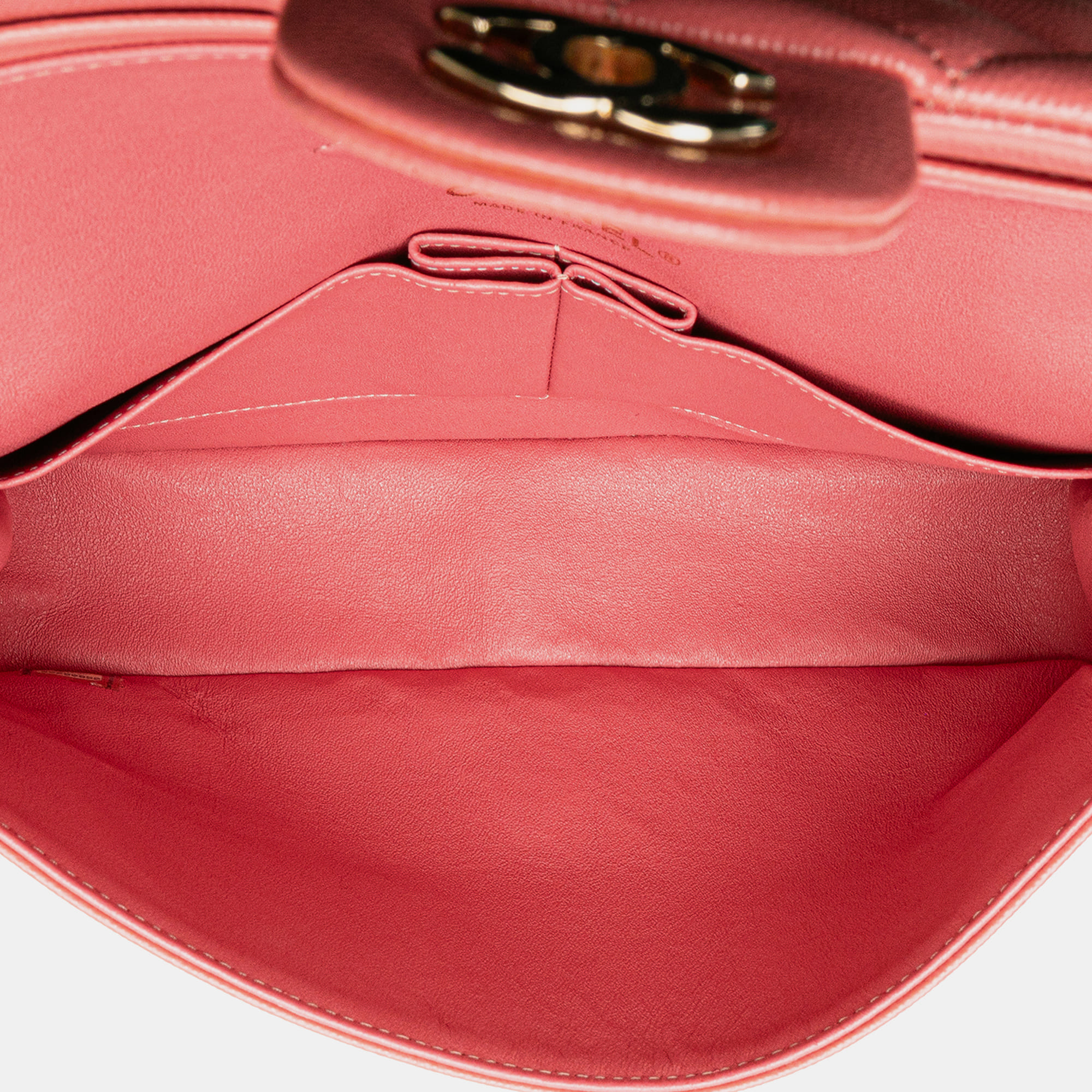 Chanel Pink Medium Classic Caviar Double Flap 
