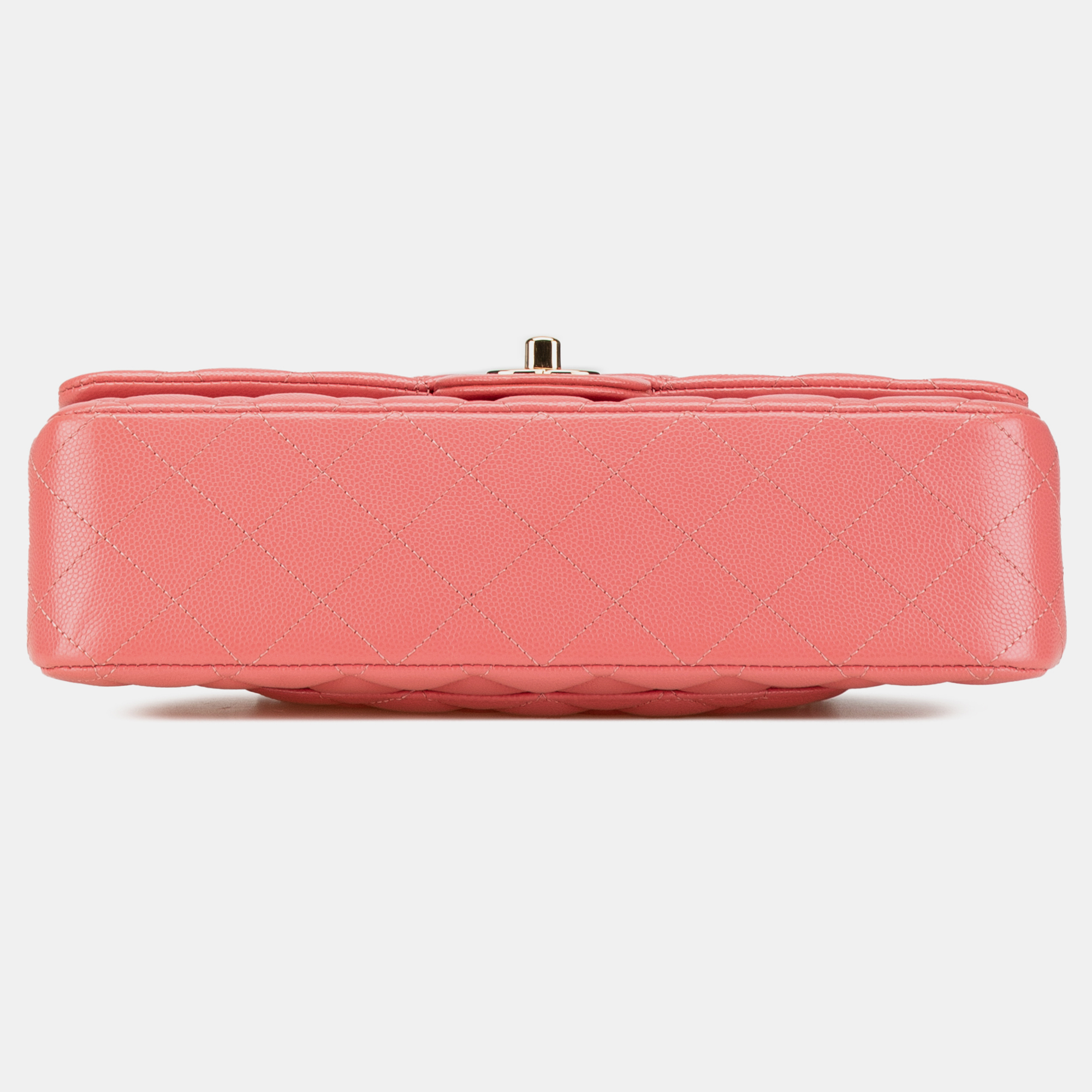 Chanel Pink Medium Classic Caviar Double Flap 