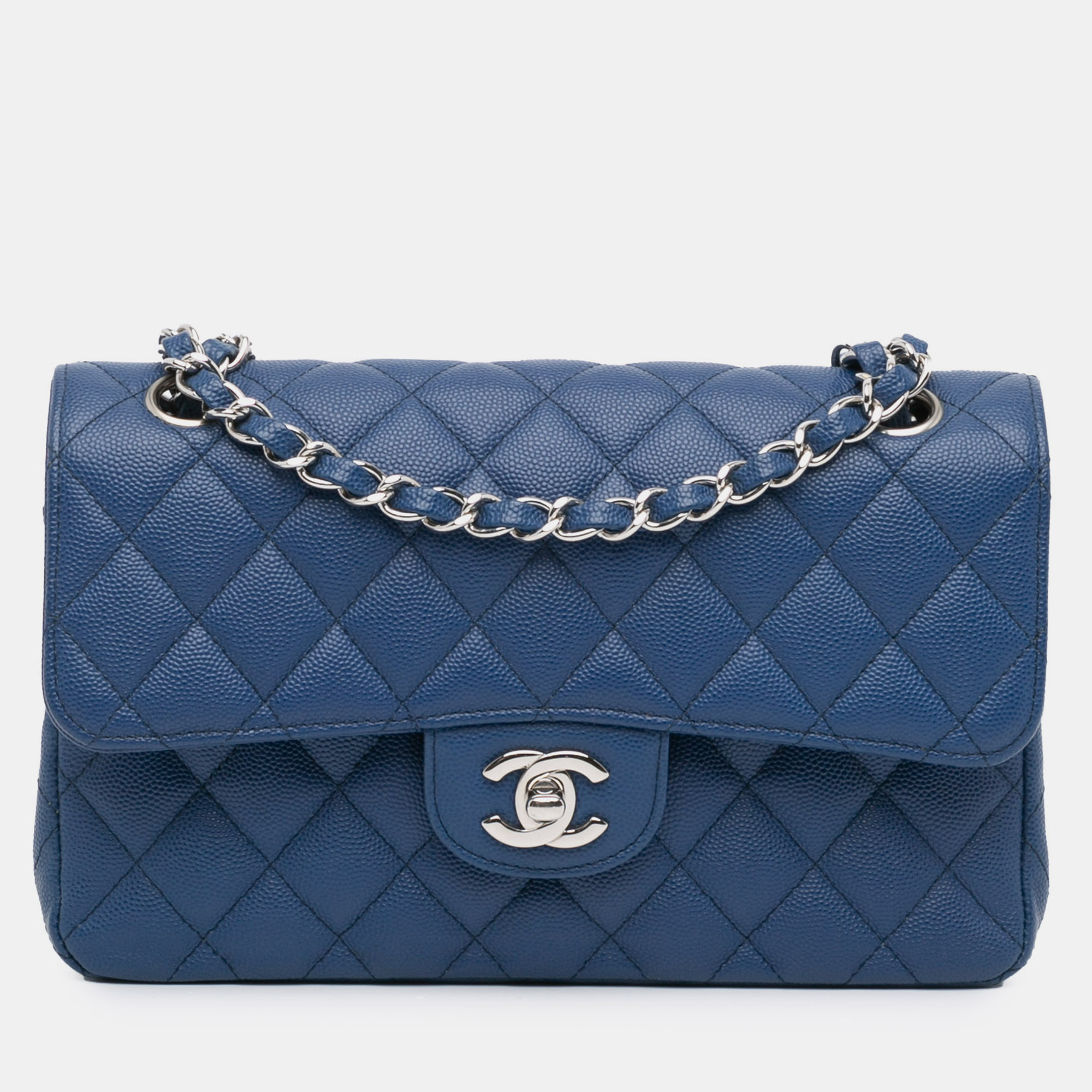 

Chanel Blue Small Classic Caviar Double Flap