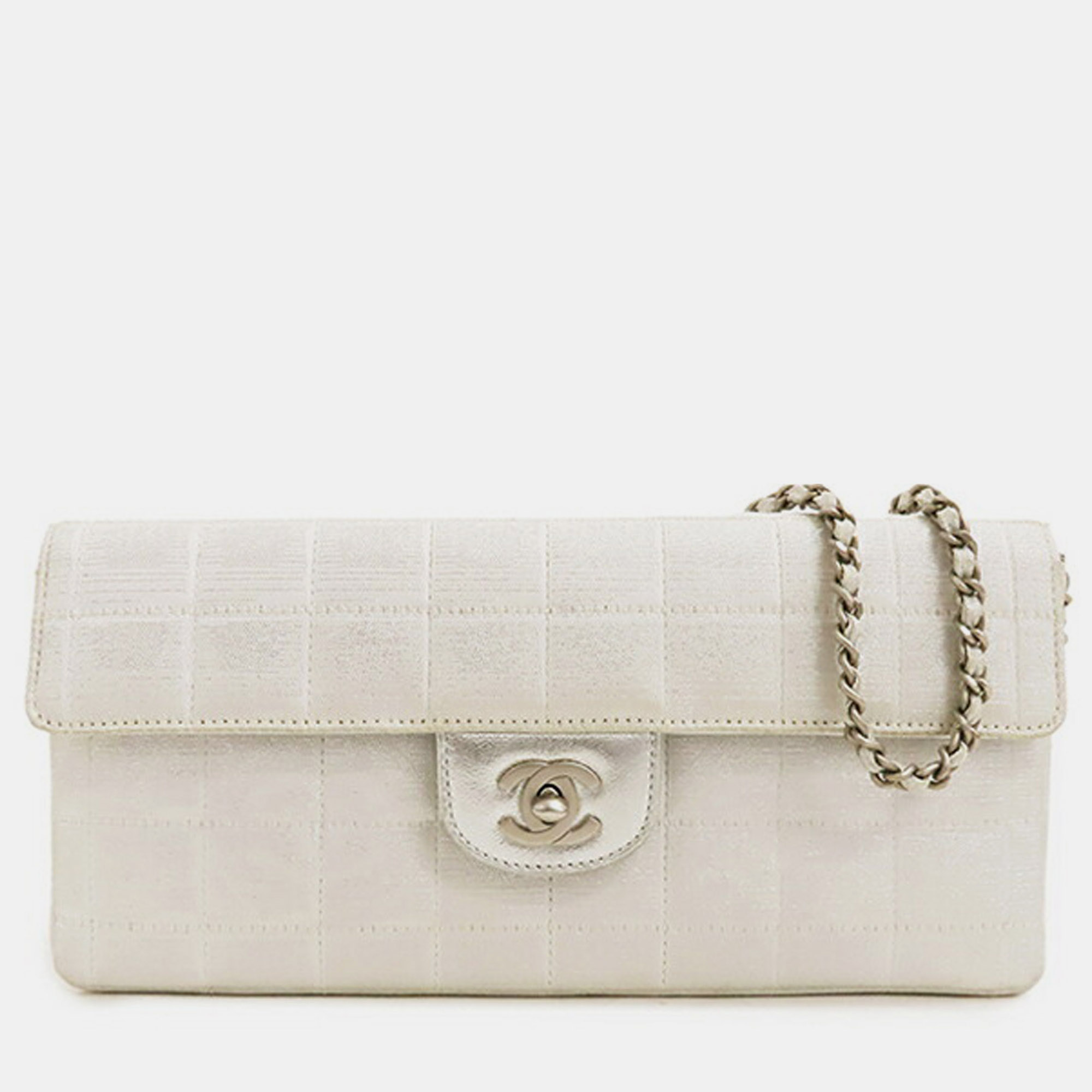 

Chanel White New Travel Line East West Flap Bag