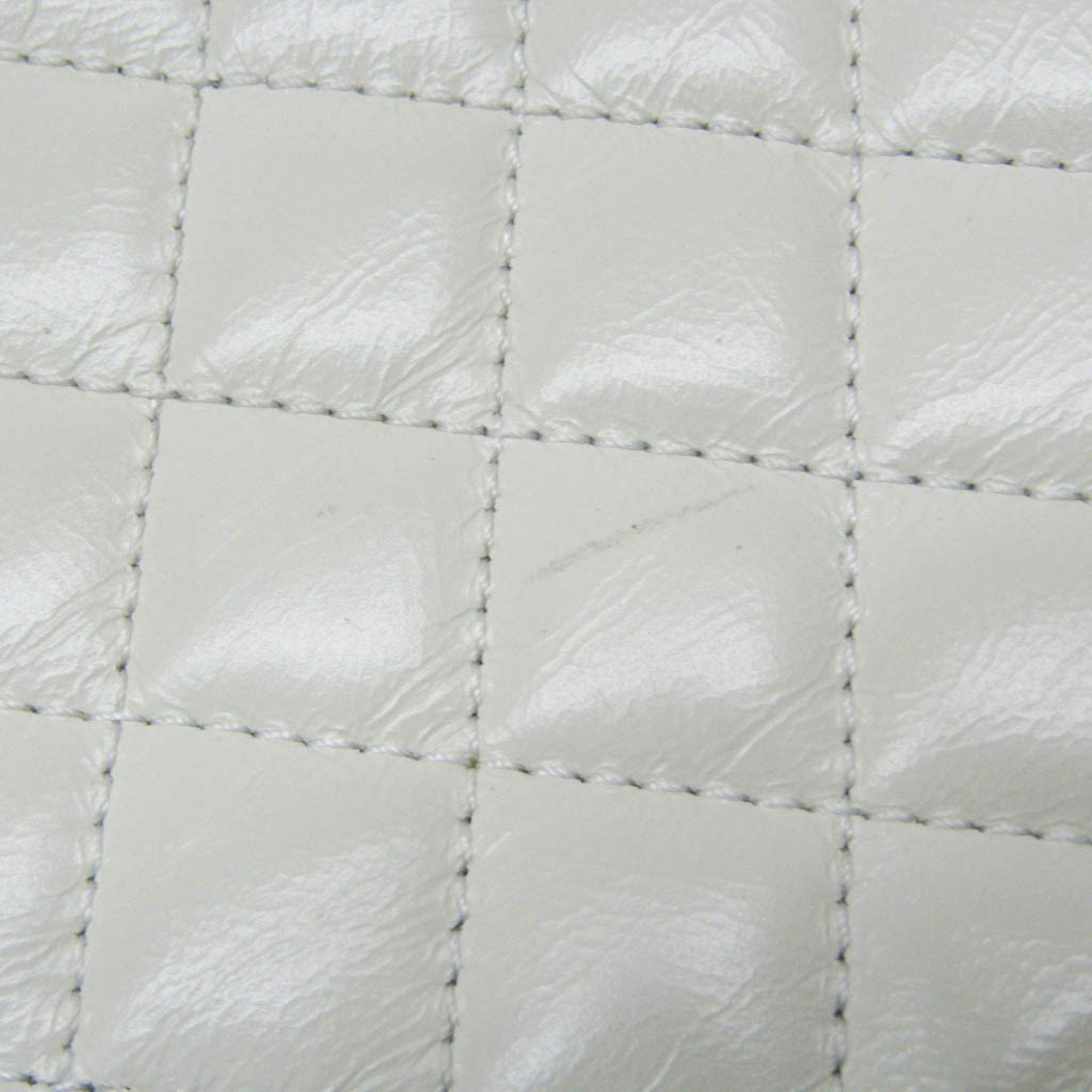 Chanel Cream Leather Boy Camera Shoulder Bag 