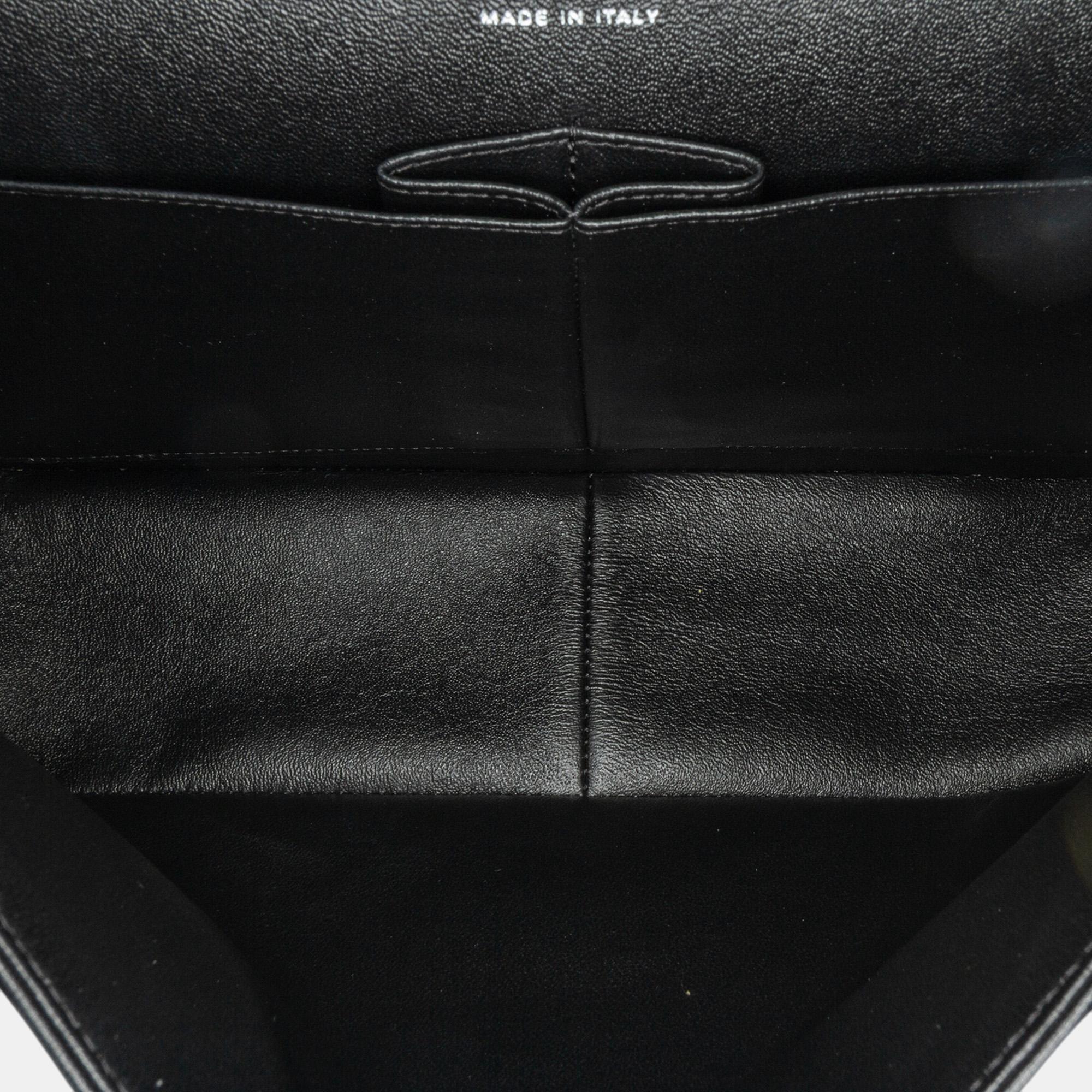 Chanel Black Jumbo Classic Lambskin Double Flap 