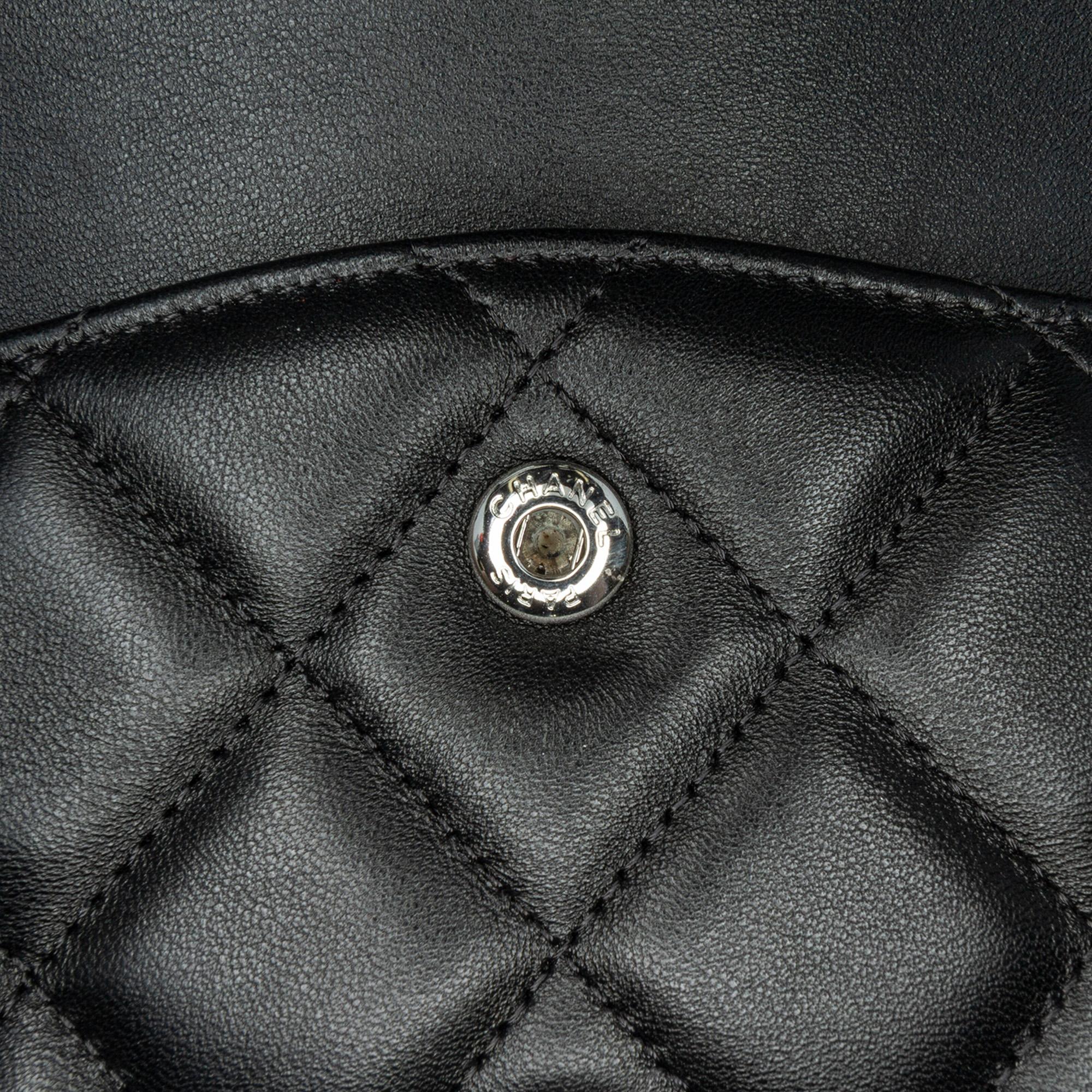 Chanel Black Jumbo Classic Lambskin Double Flap 