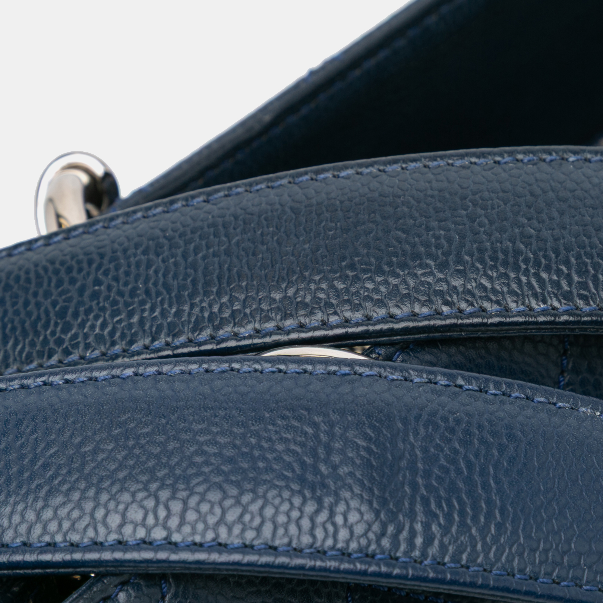 Chanel Blue Caviar Grand Shopping Tote 