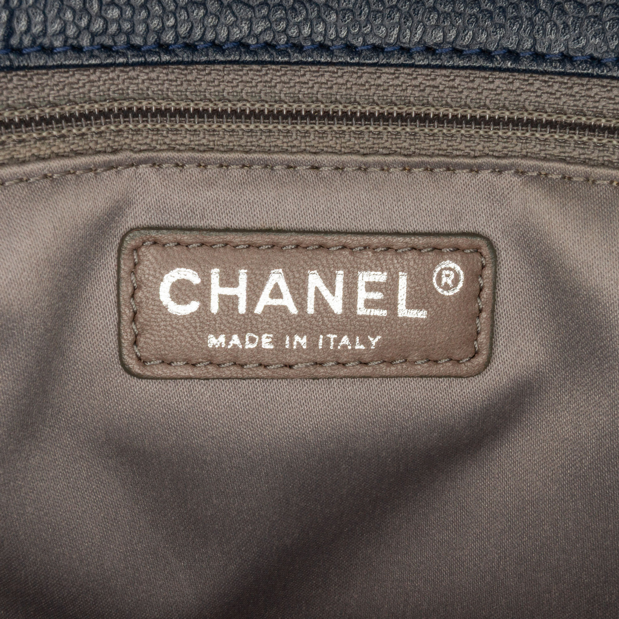Chanel Blue Caviar Grand Shopping Tote 