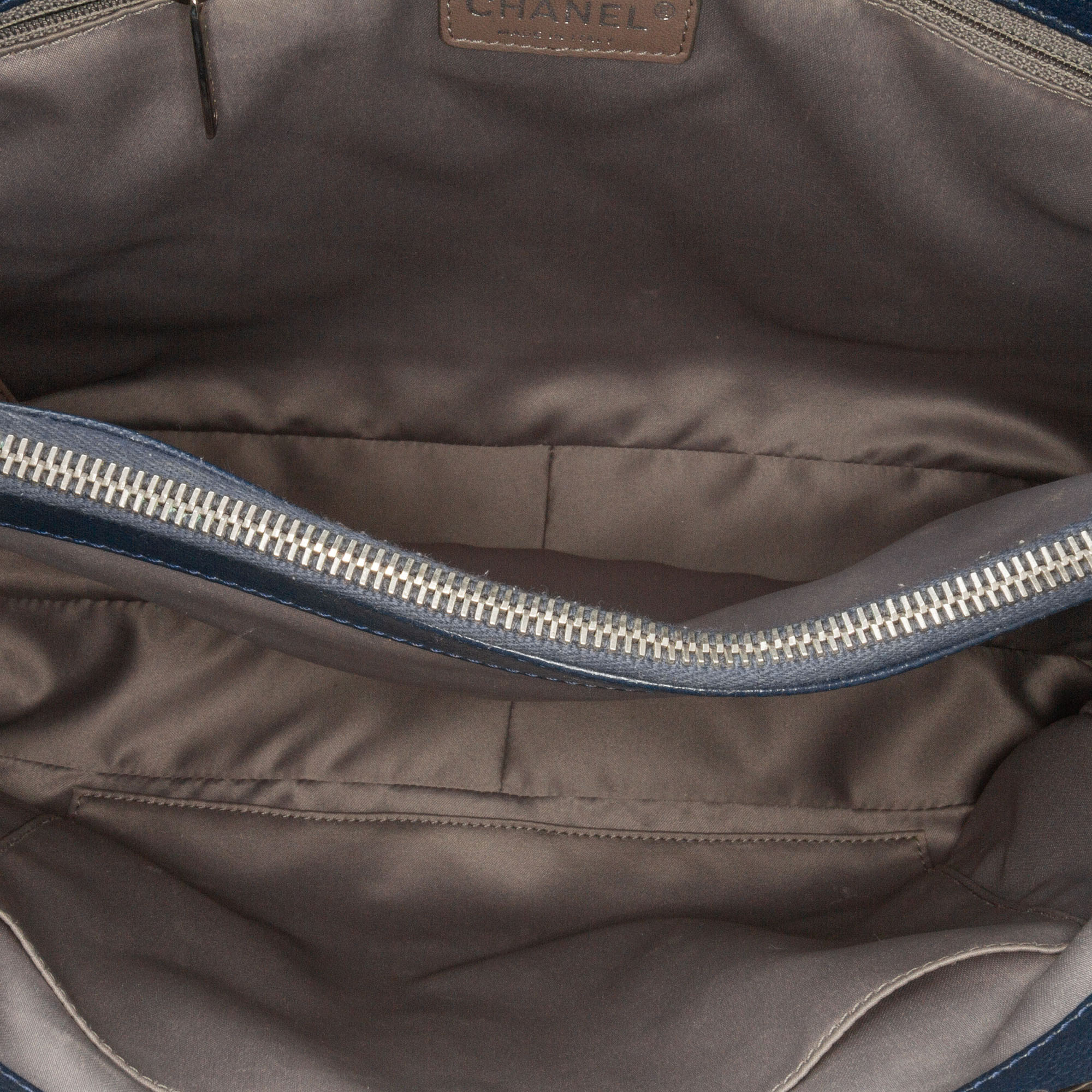Chanel Blue Caviar Grand Shopping Tote 