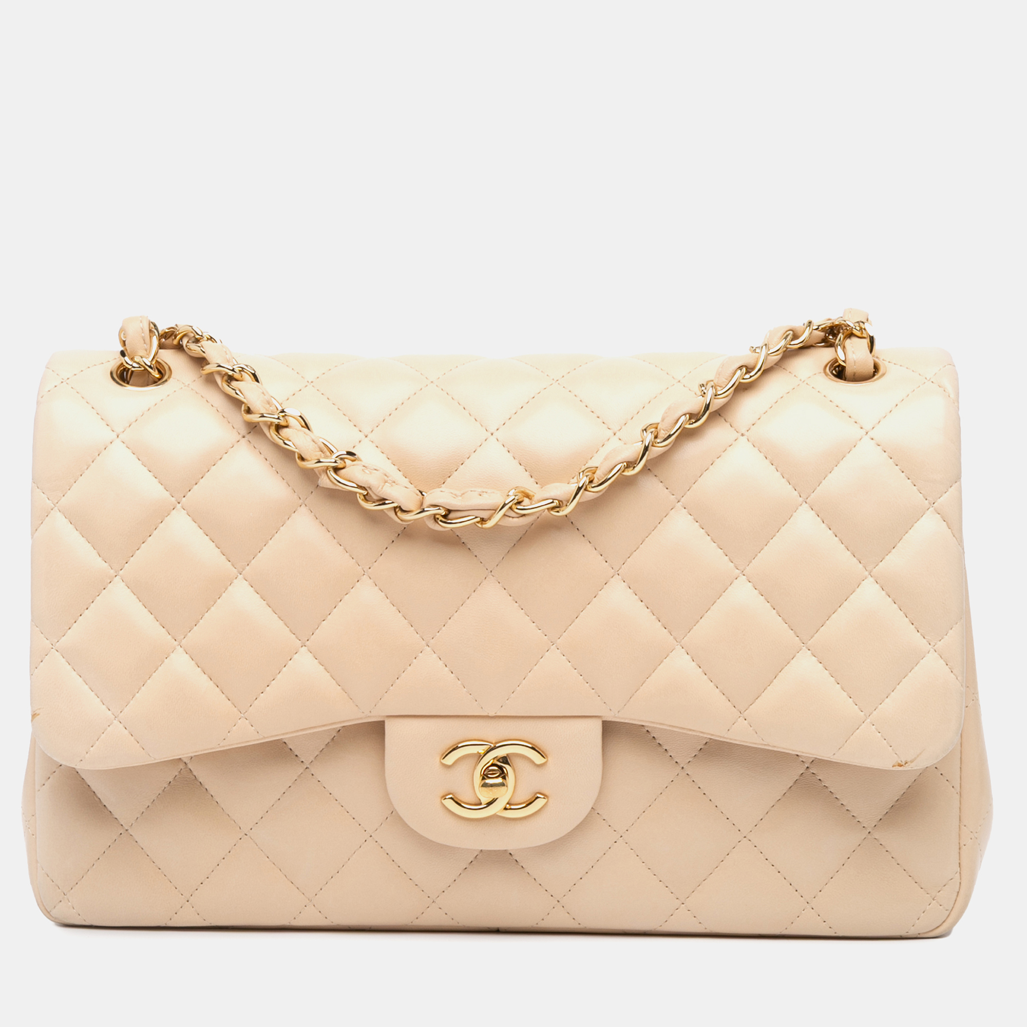 

Chanel Brown Jumbo Classic Lambskin Double Flap