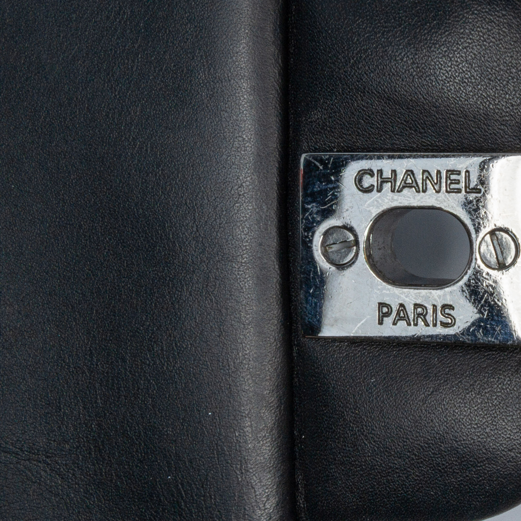 Chanel Black Mini Square Classic Patent Single Flap 