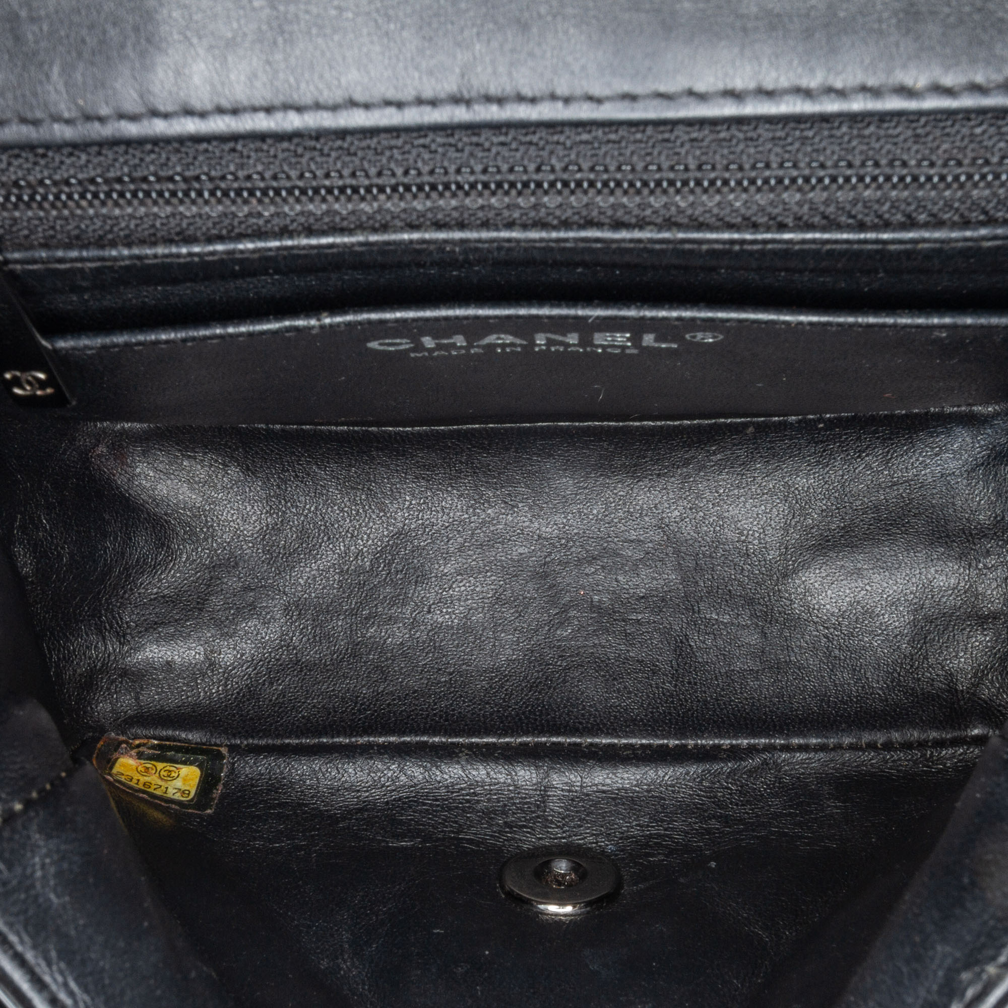 Chanel Black Mini Square Classic Patent Single Flap 