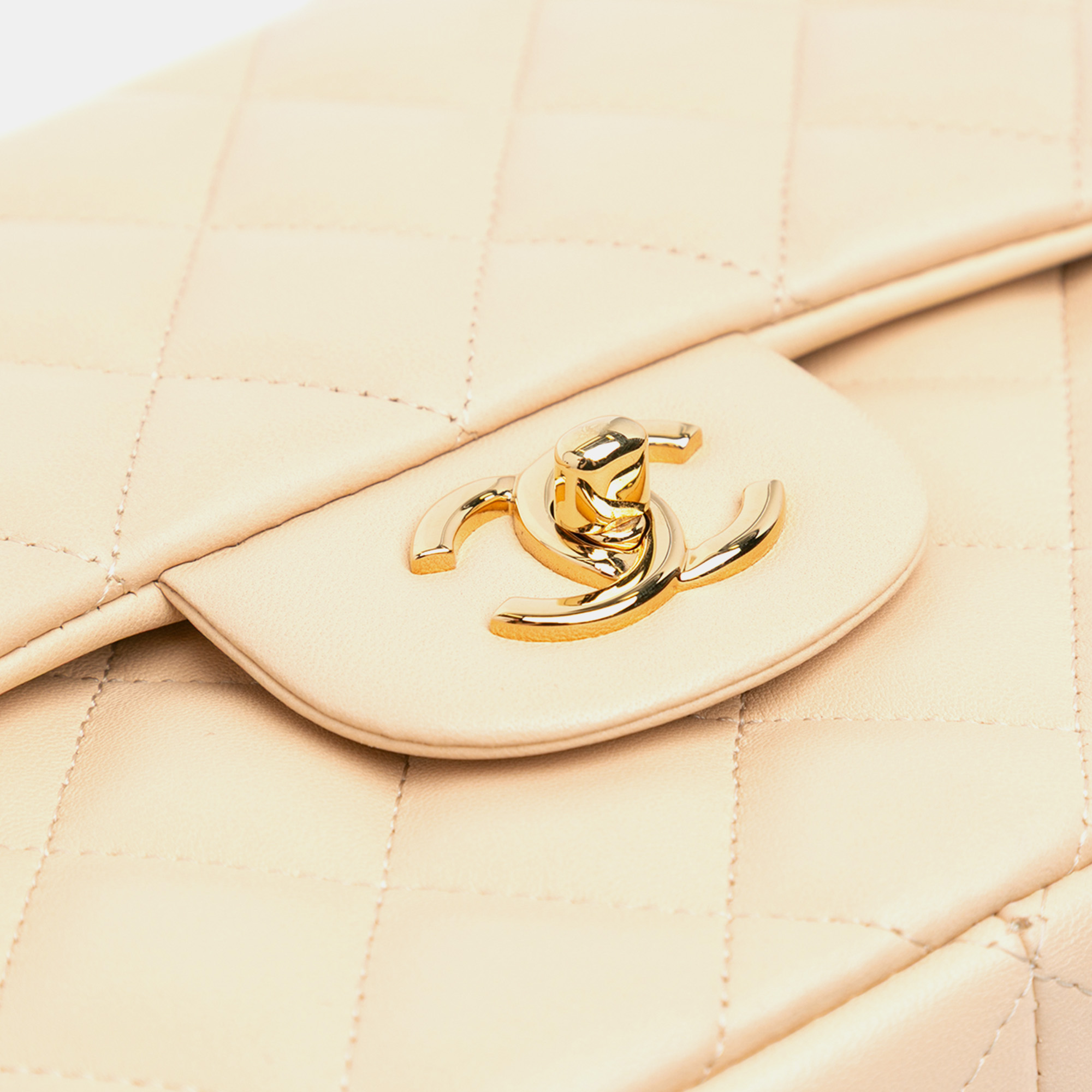Chanel Brown Jumbo Classic Lambskin Double Flap 
