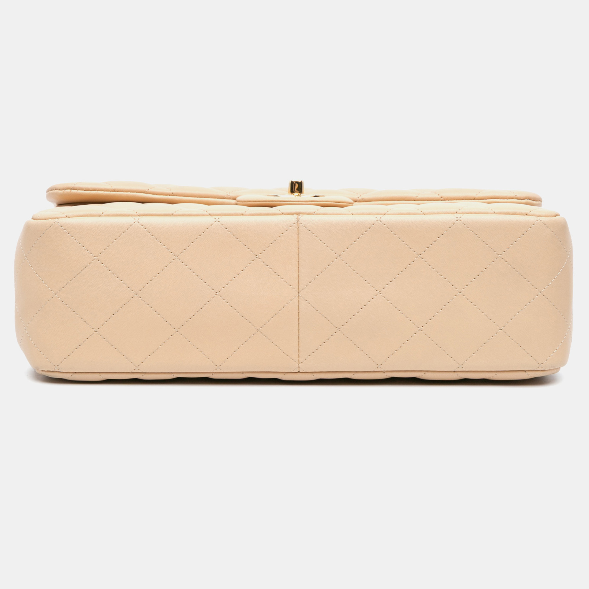 Chanel Brown Jumbo Classic Lambskin Double Flap 