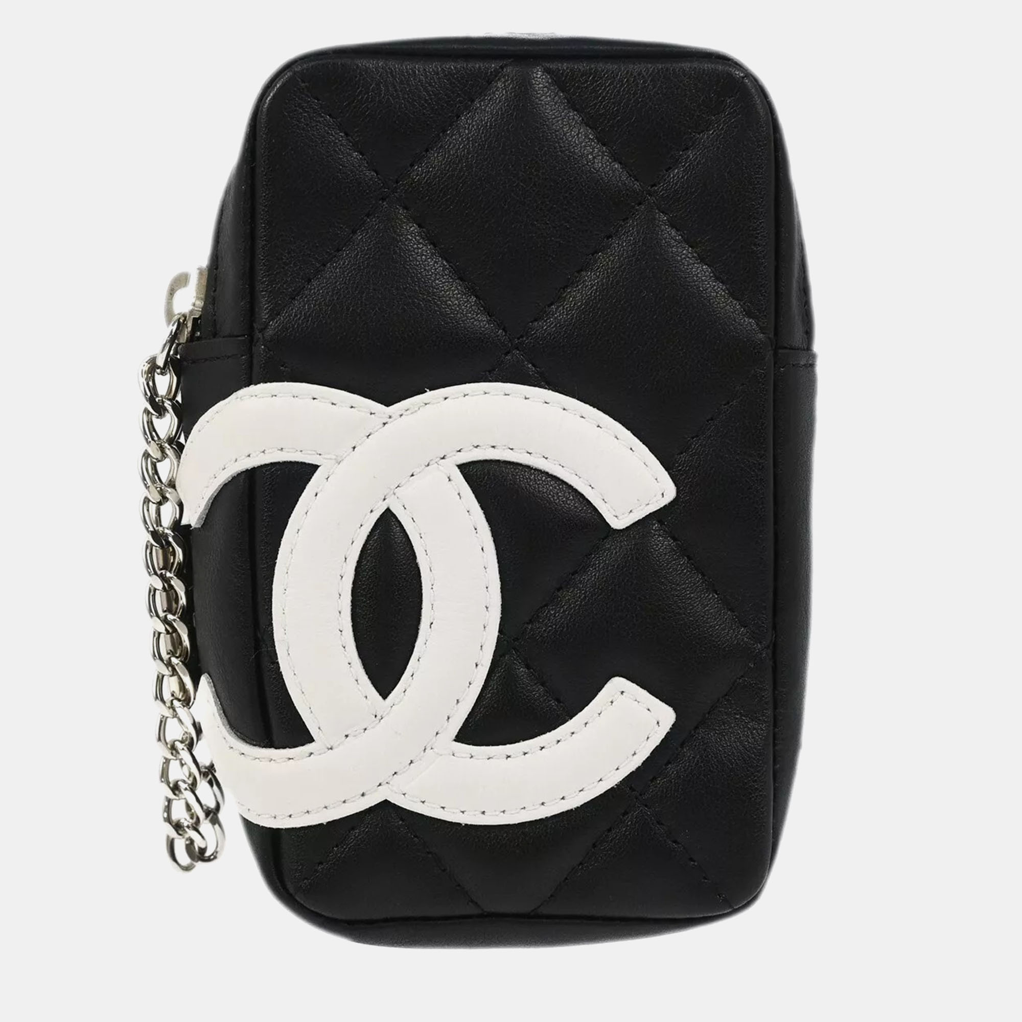 

Chanel Black Calfskin Cambon Ligne Small Cigarette Case