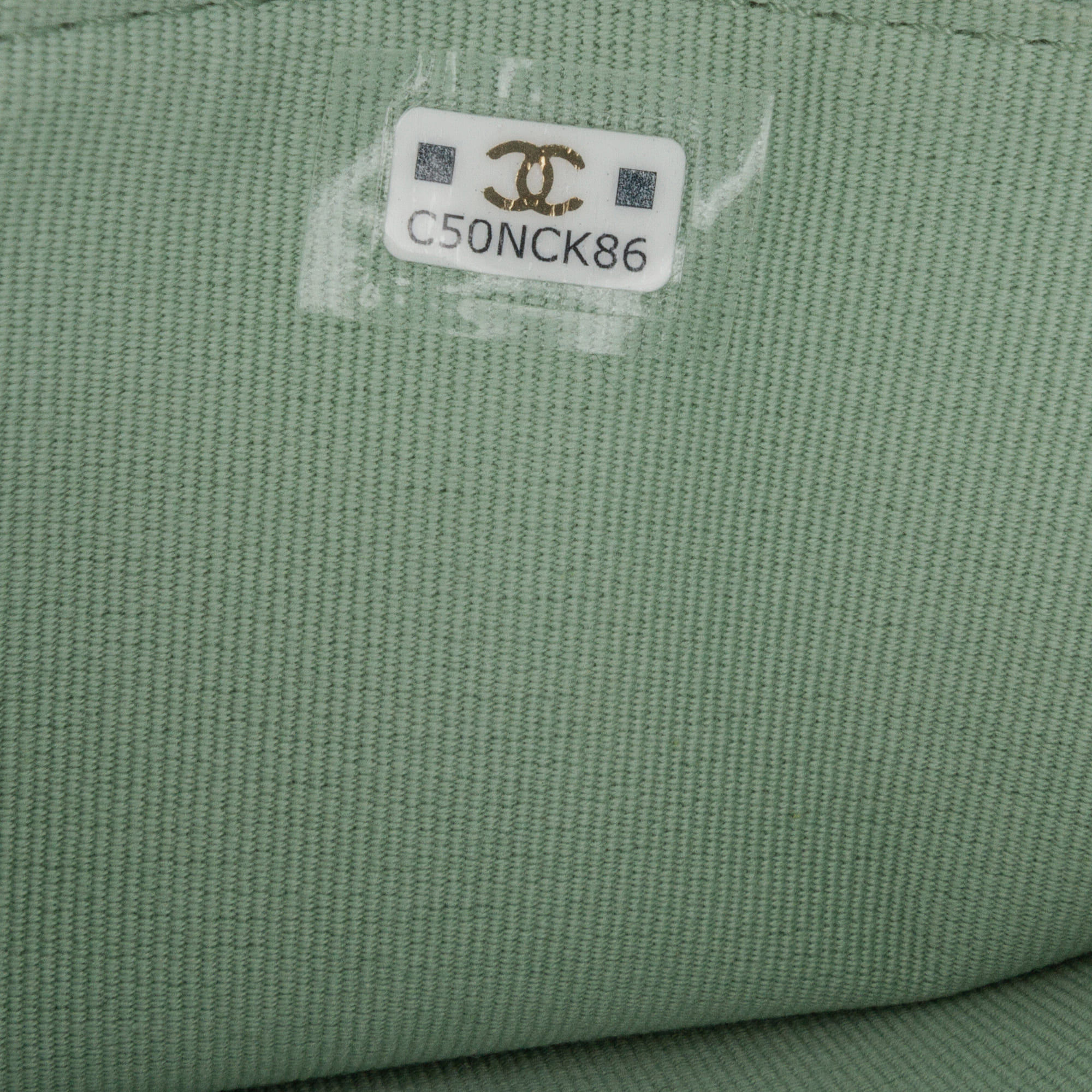Chanel Green Lambskin 19 Clutch with Chain 