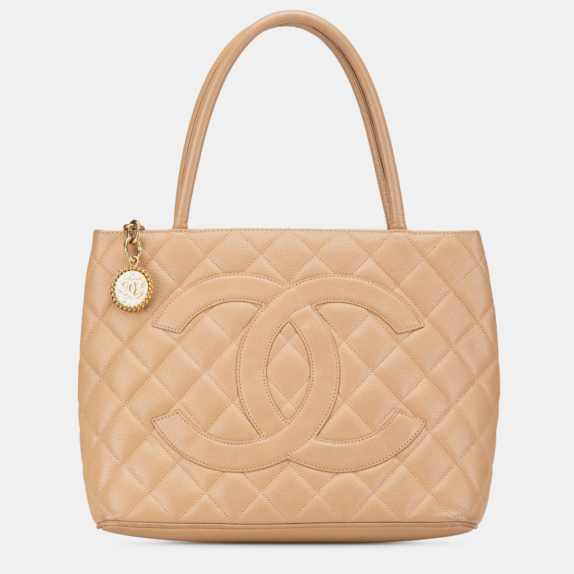 

Chanel Brown Caviar Medallion Tote